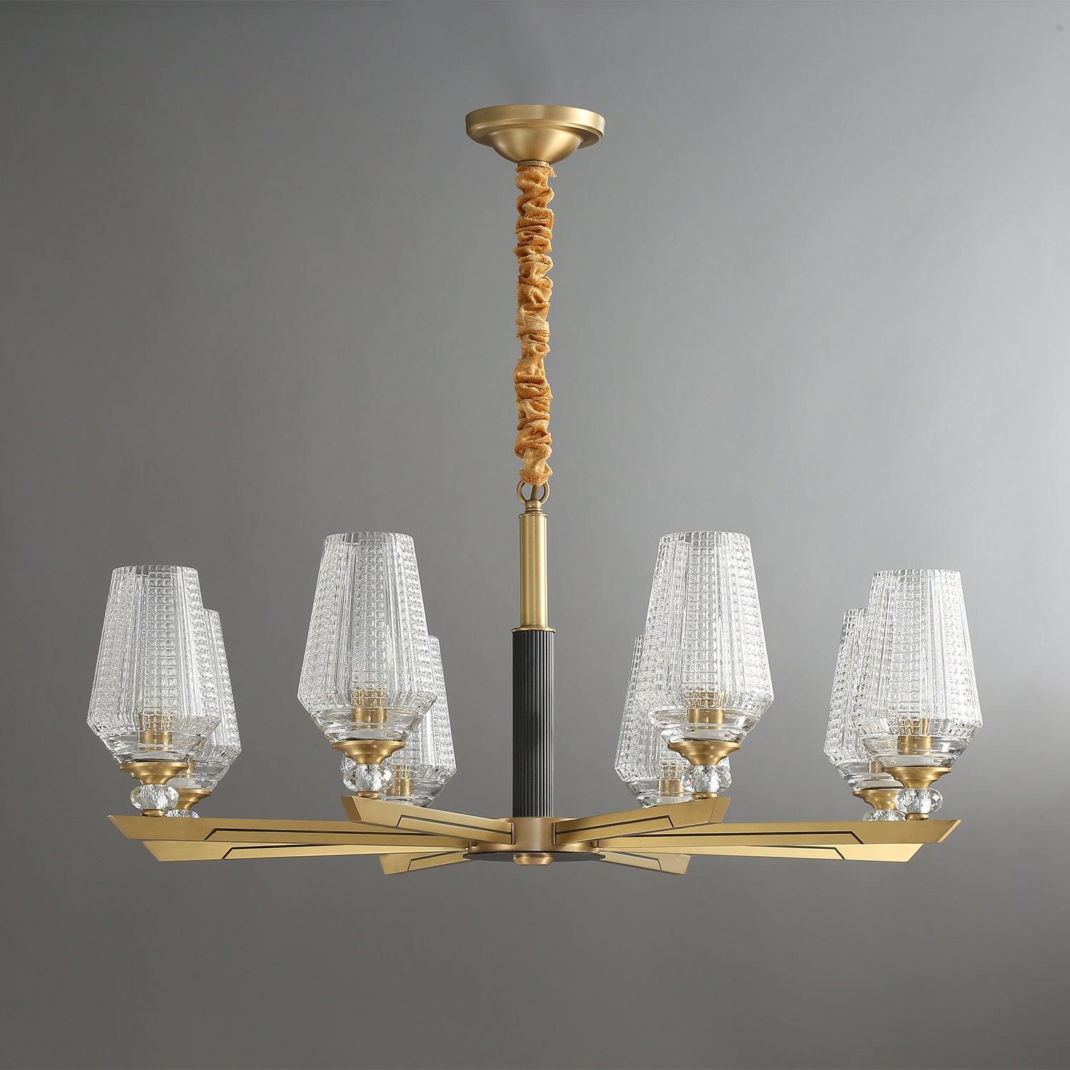 Orrefors Brass Chandelier - Letslighting