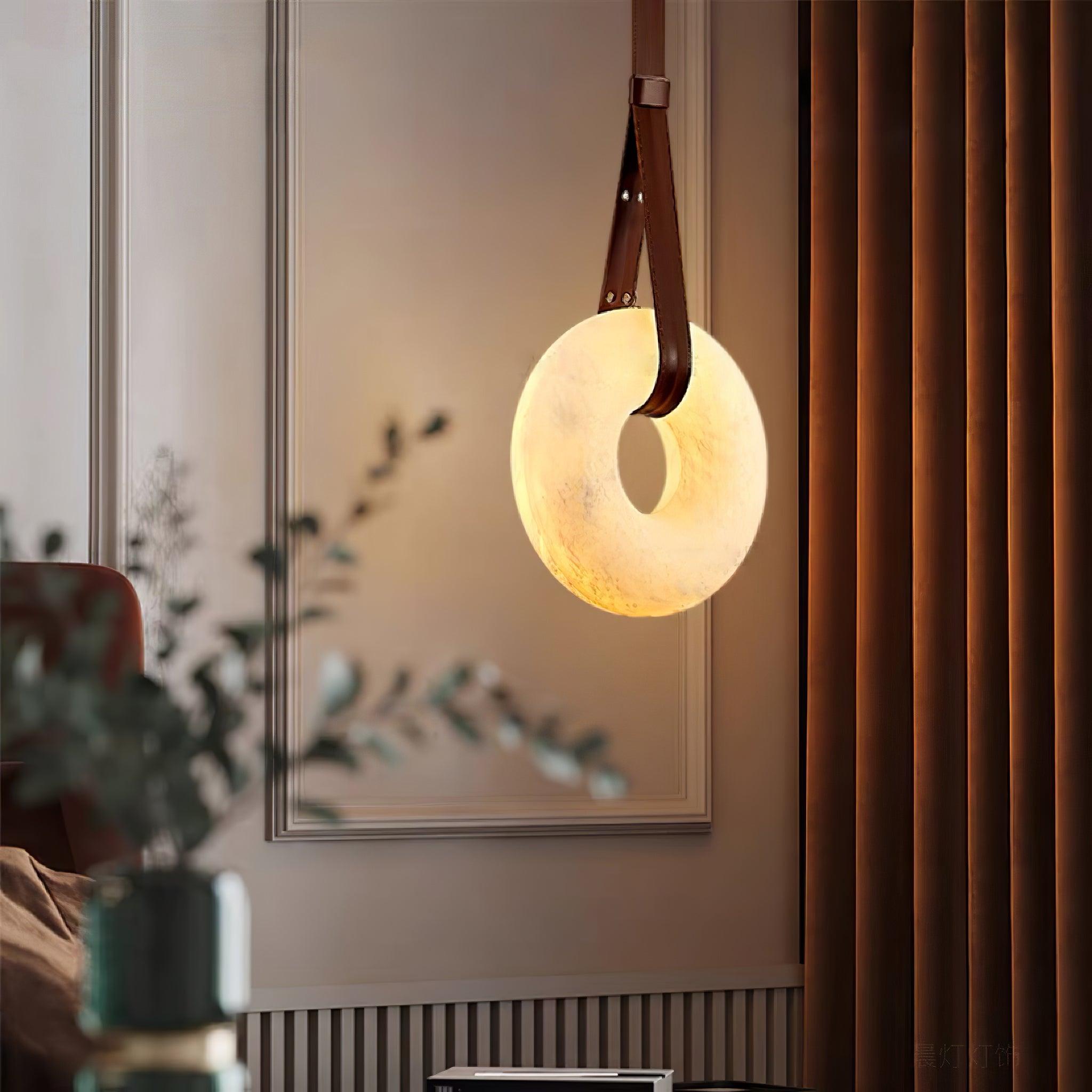 Aurtala Premium Nordic Art Alabaster Pendant Lamp - Lamp Copper