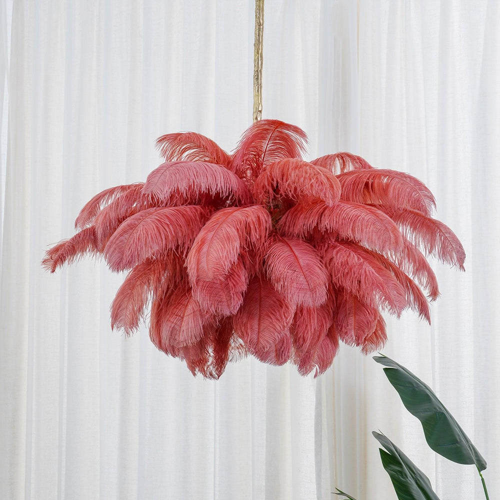 Ostrich Feather Chandelier - Letslighting