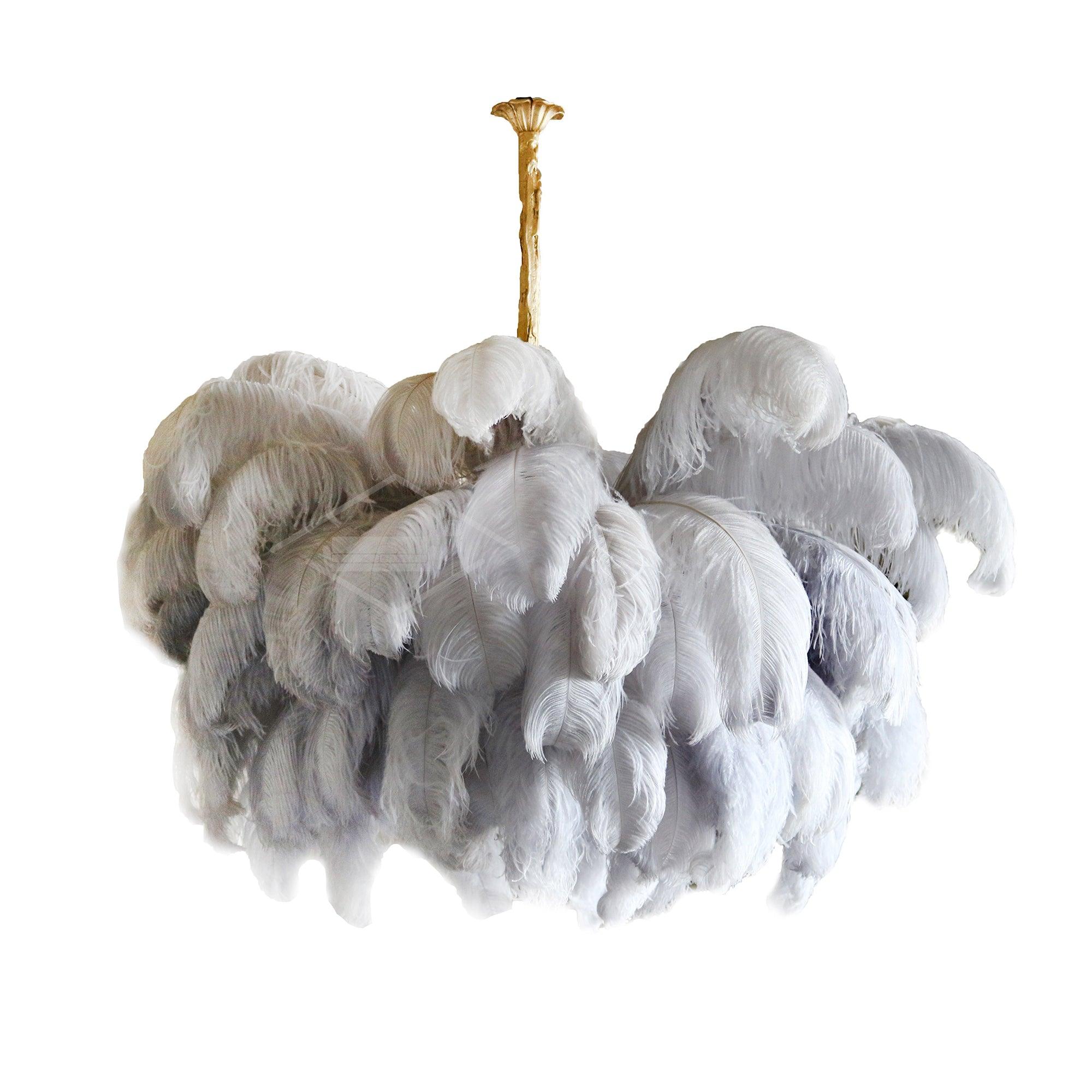 Ostrich Feather Chandelier - Letslighting