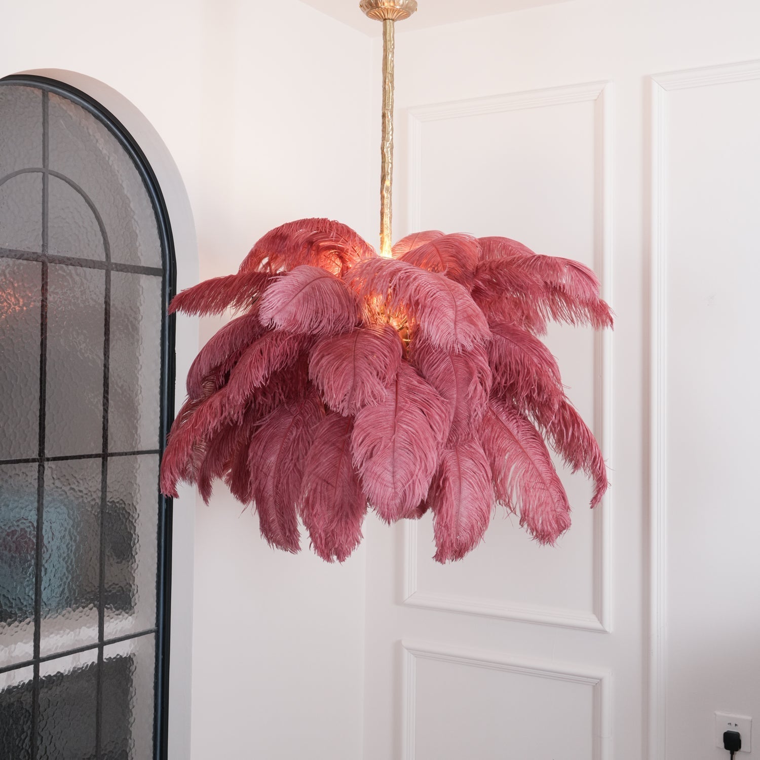 Ostrich Feather Chandelier - Letslighting