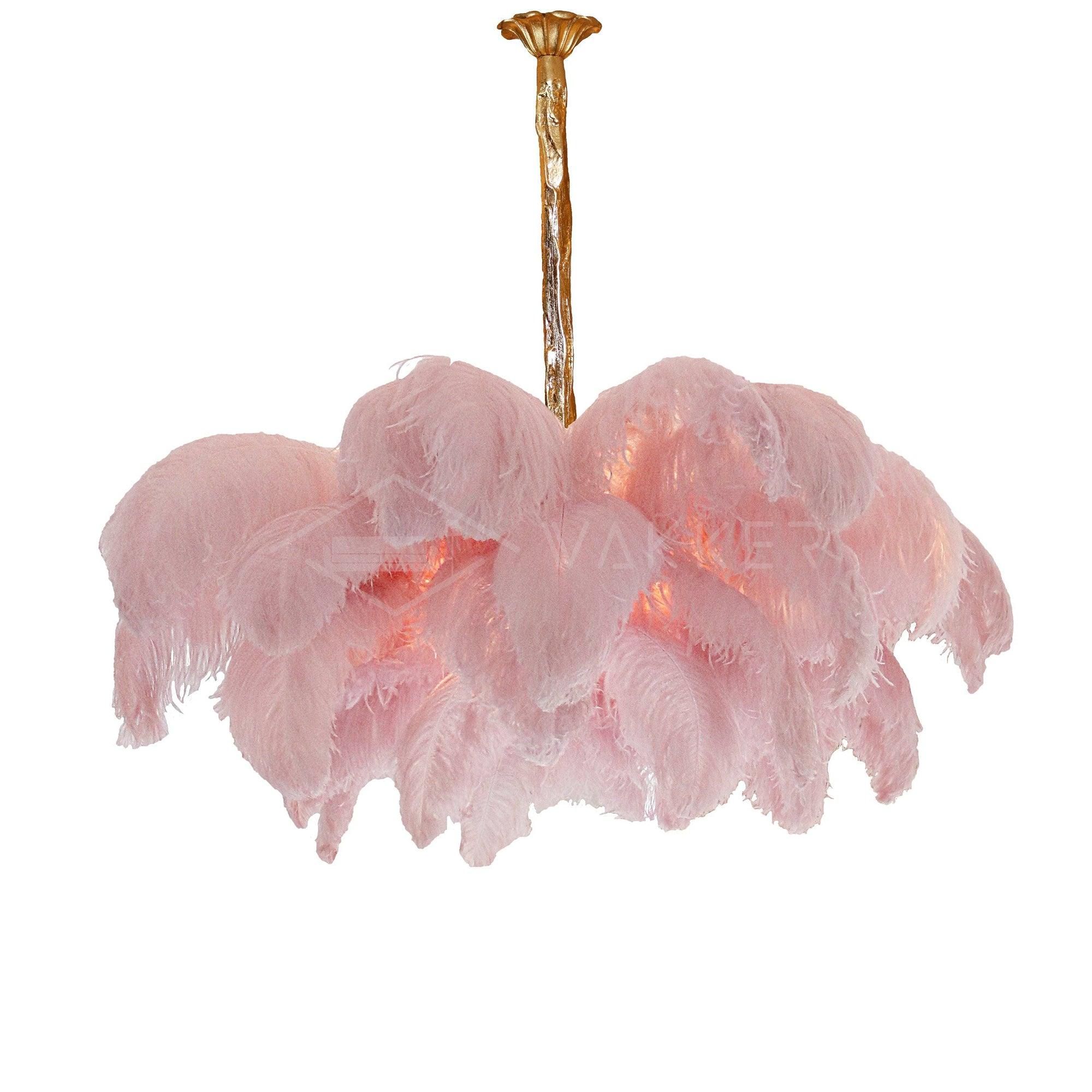Ostrich Feather Chandelier - Letslighting