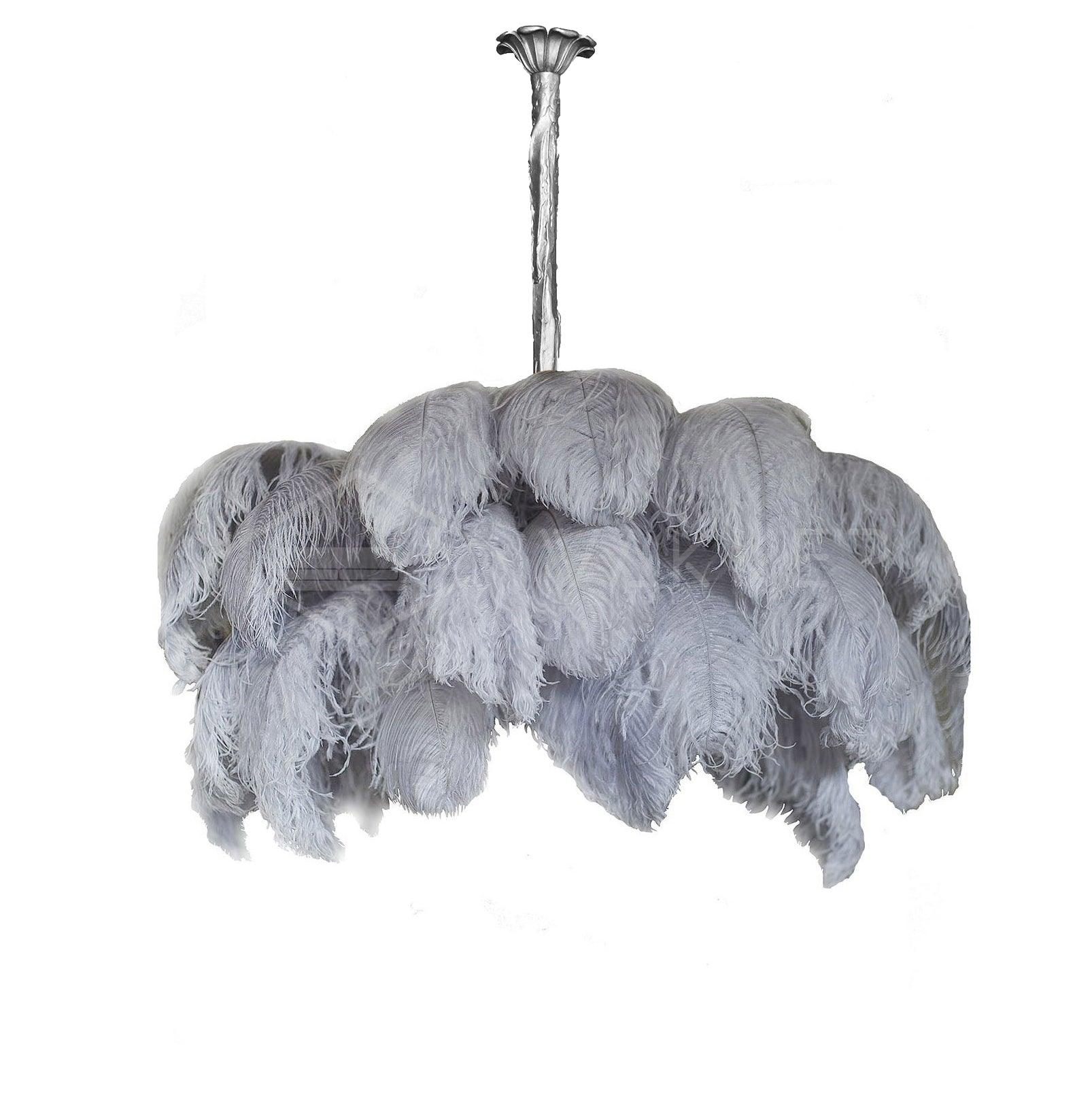 Ostrich Feather Chandelier - Letslighting