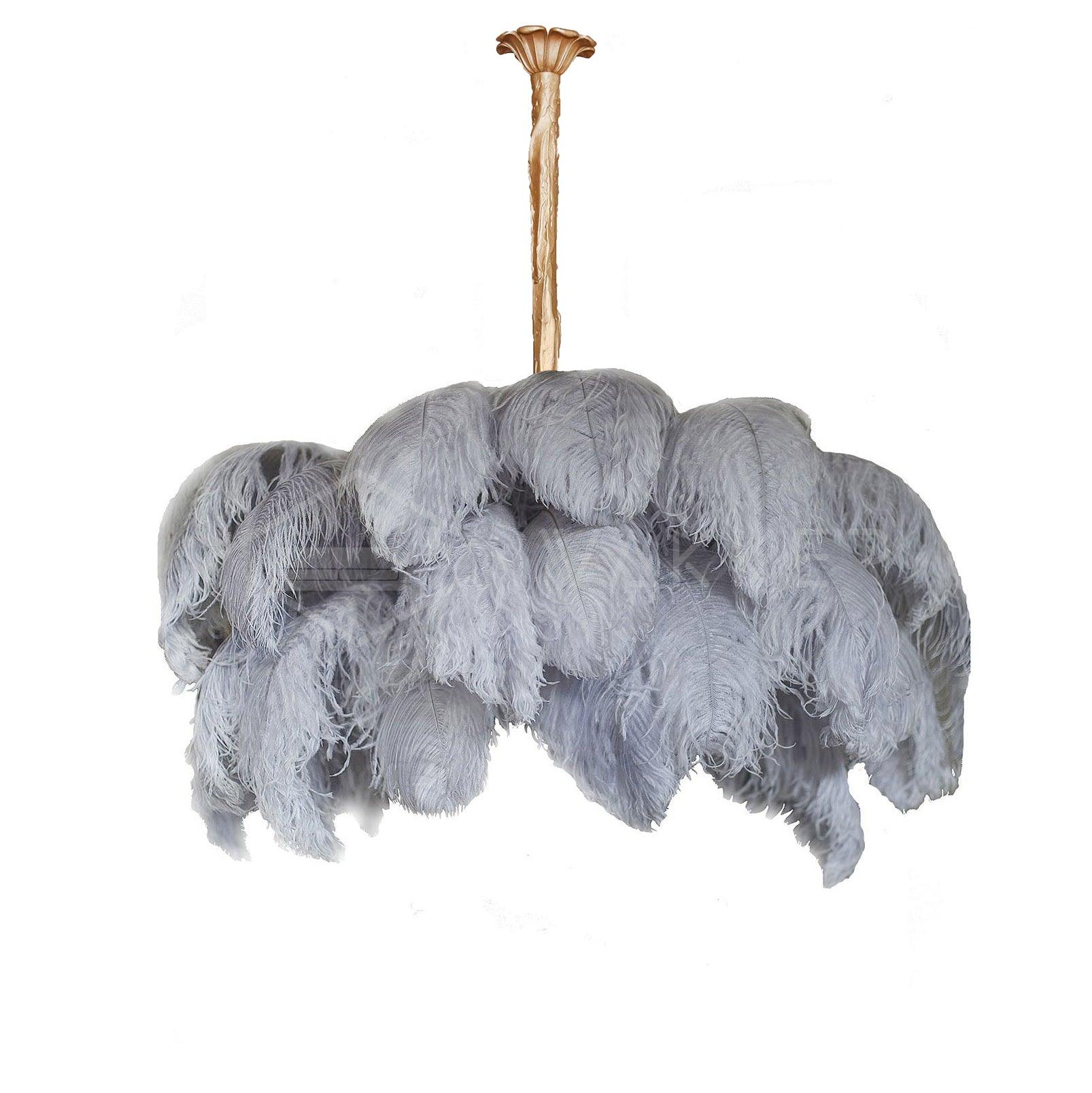 Ostrich Feather Chandelier - Letslighting