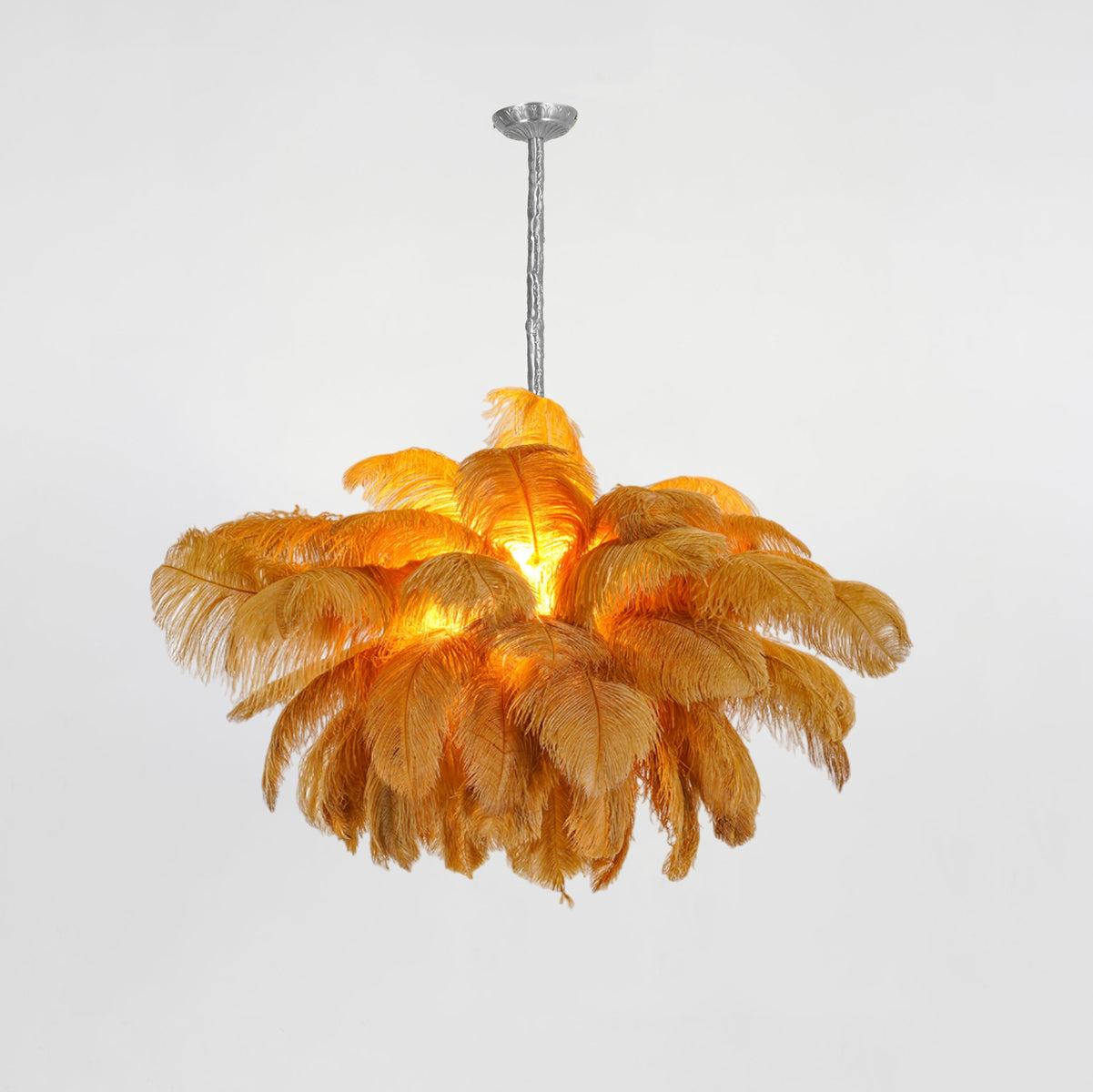 Ostrich Feather Chandelier - Letslighting