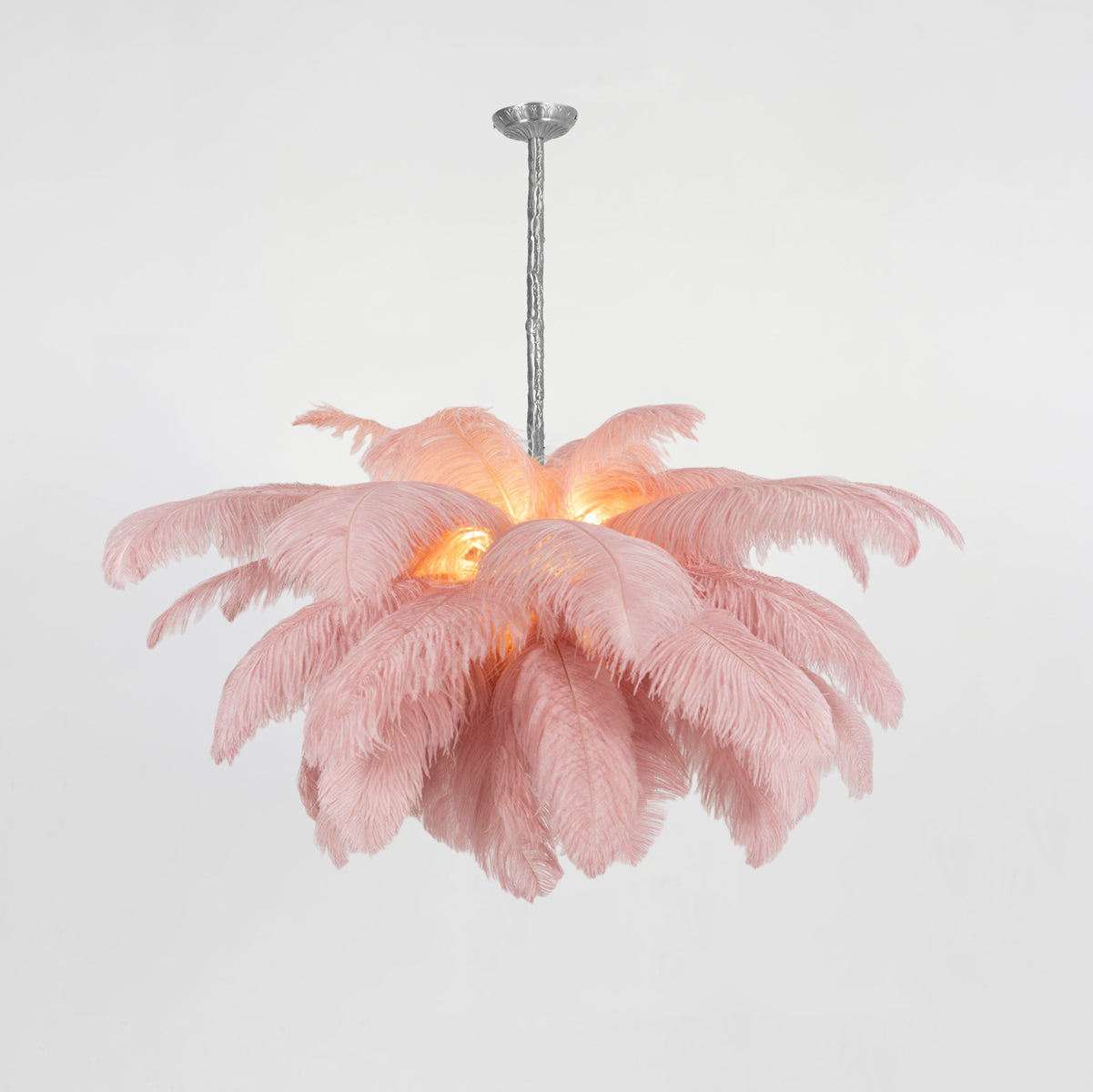 Ostrich Feather Chandelier - Letslighting
