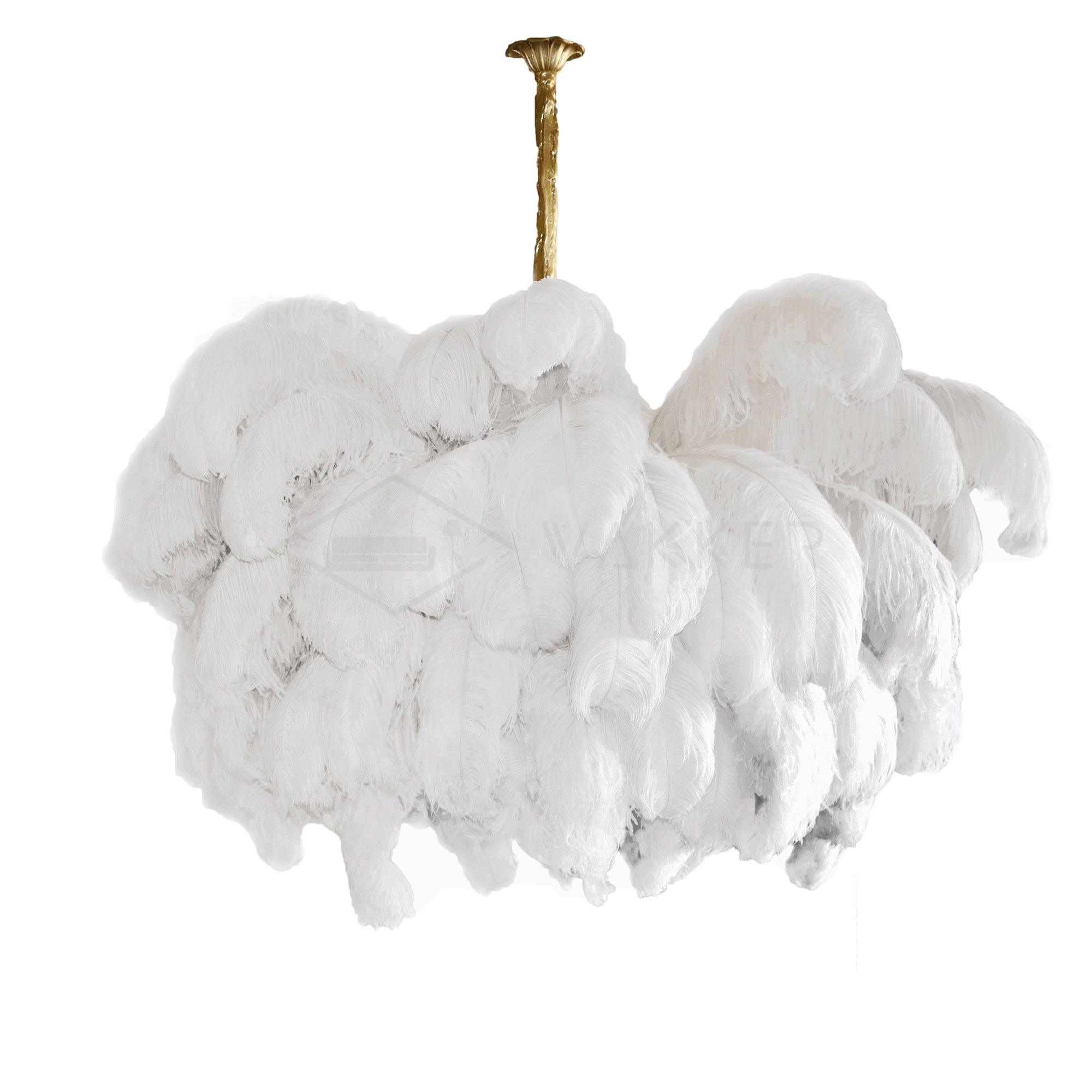 Ostrich Feather Chandelier - Letslighting