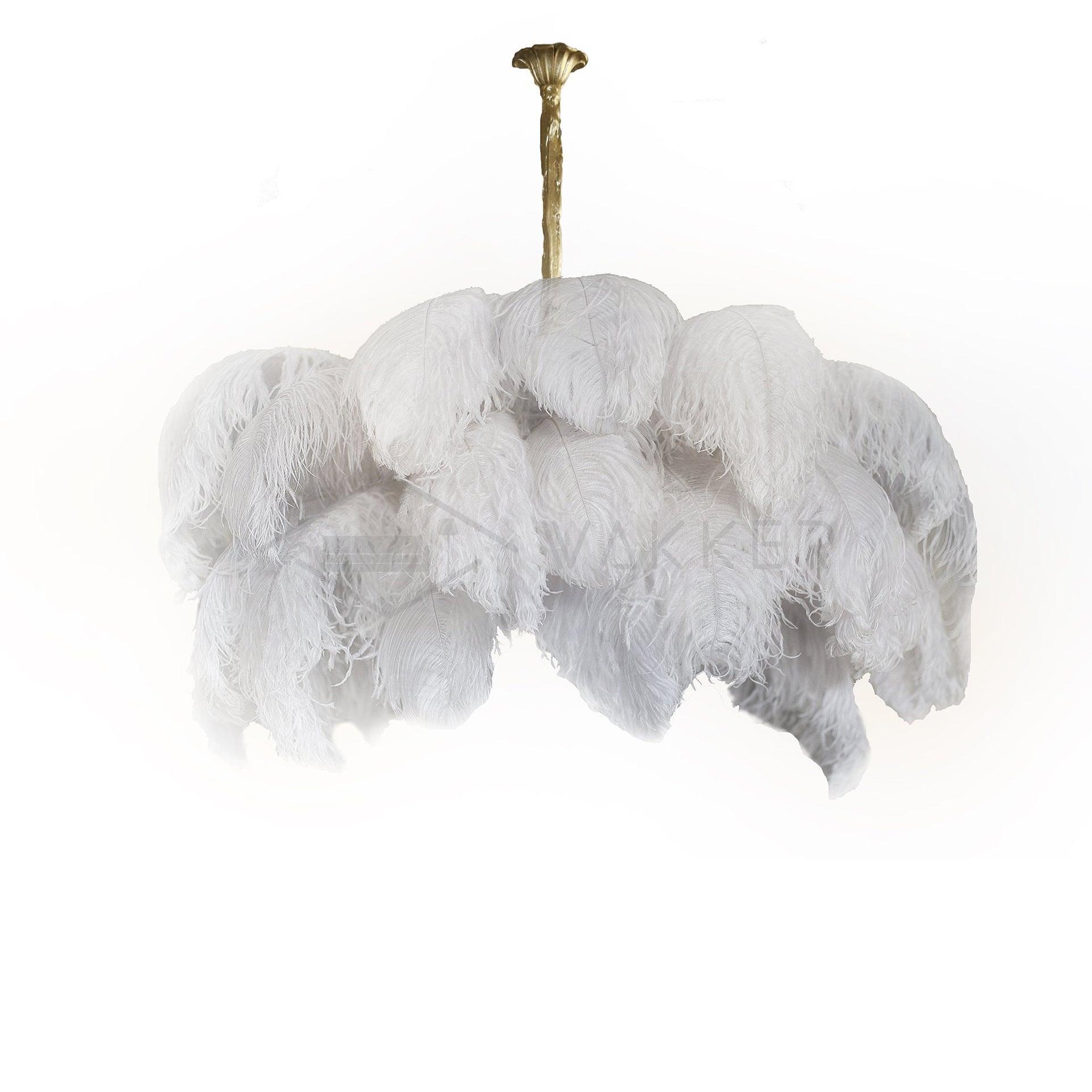 Ostrich Feather Chandelier - Letslighting