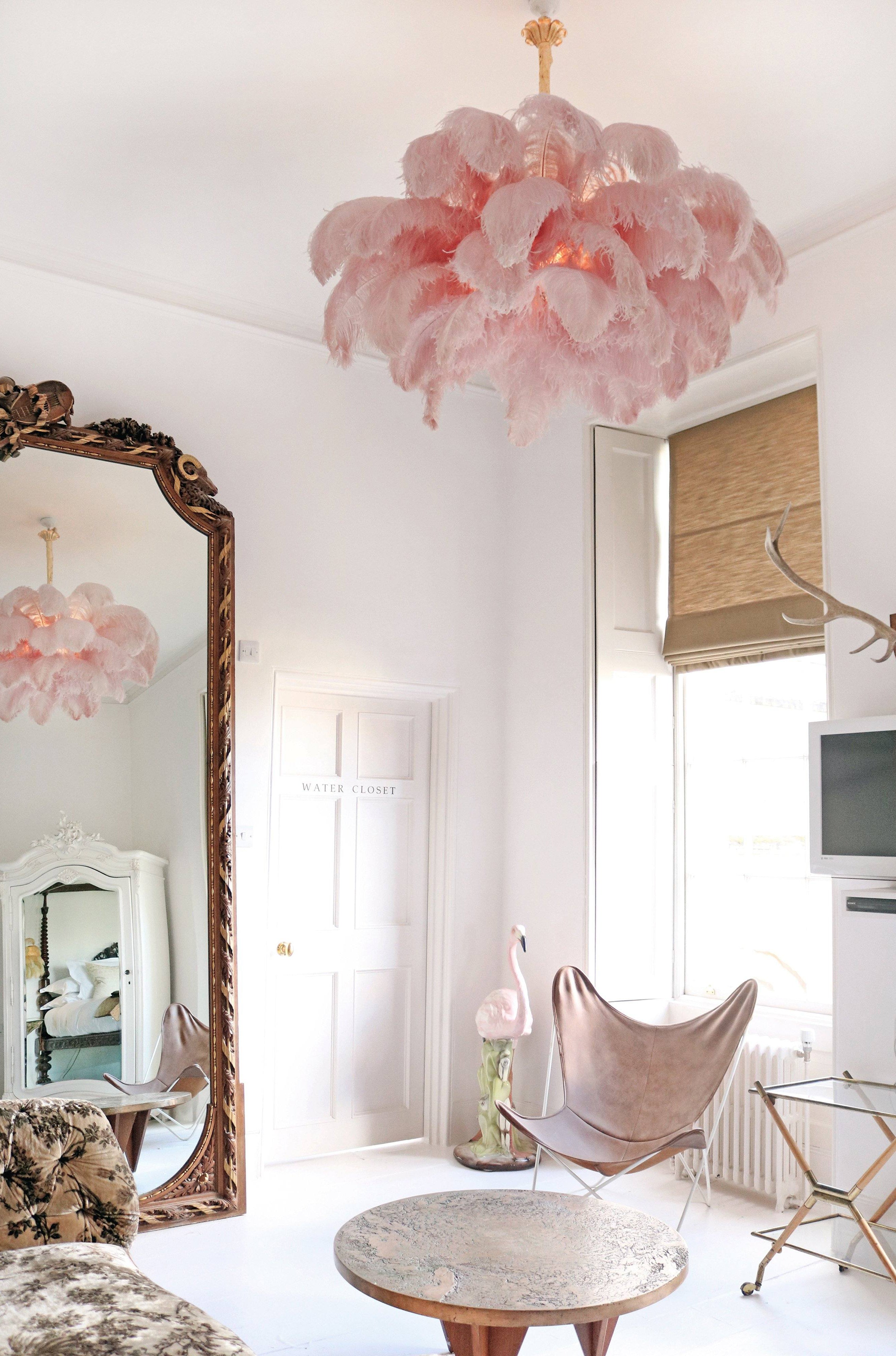 Ostrich Feather Chandelier - Letslighting