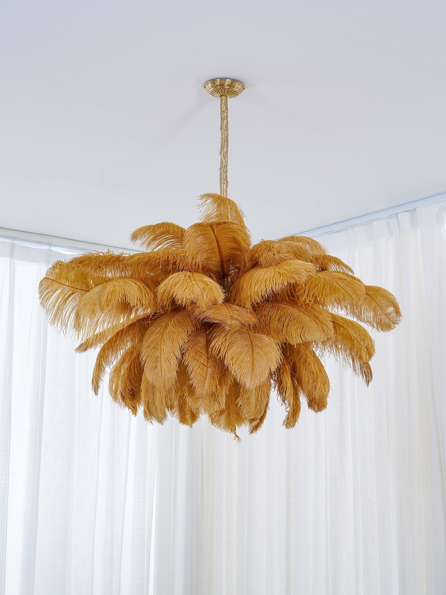 Ostrich Feather Chandelier - Letslighting