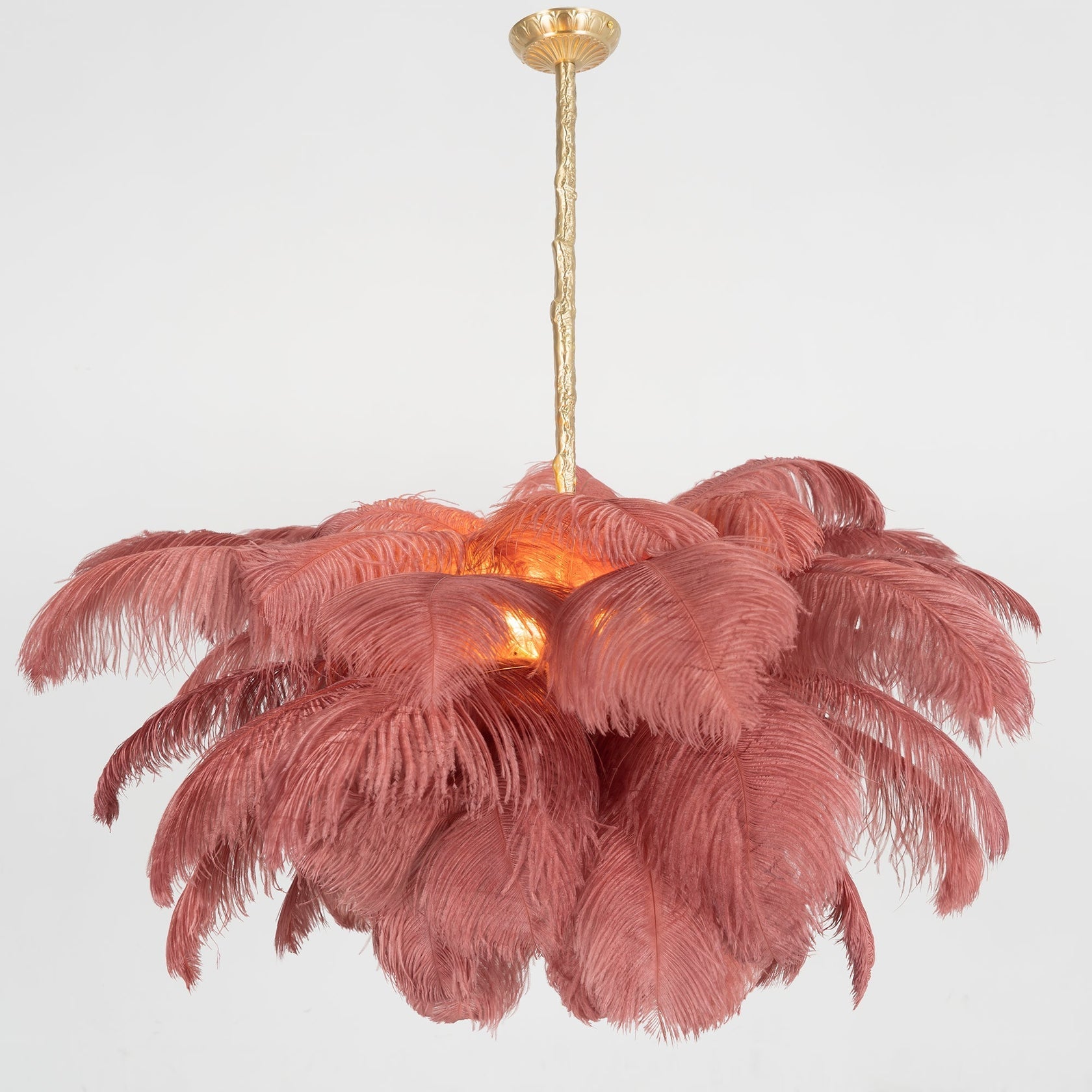 Ostrich Feather Chandelier - Letslighting