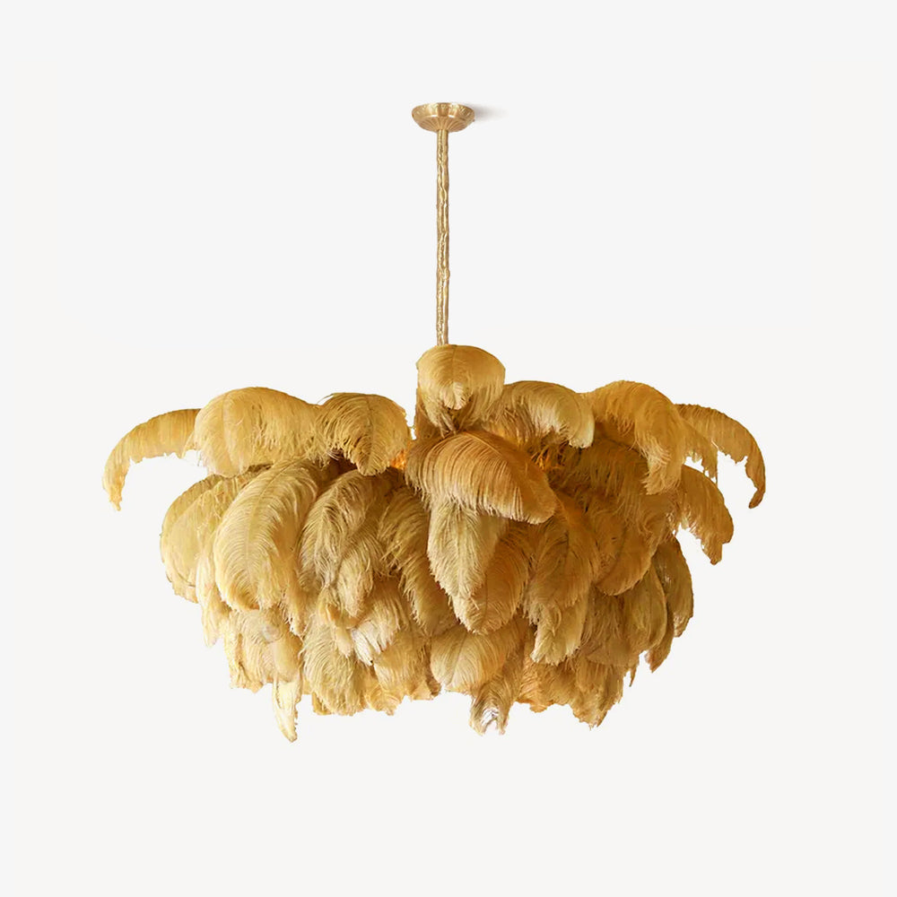 Ostrich Feather Chandelier - Letslighting