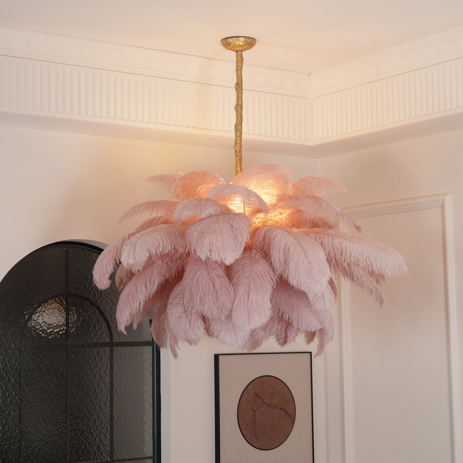 Ostrich Feather Chandelier - Letslighting