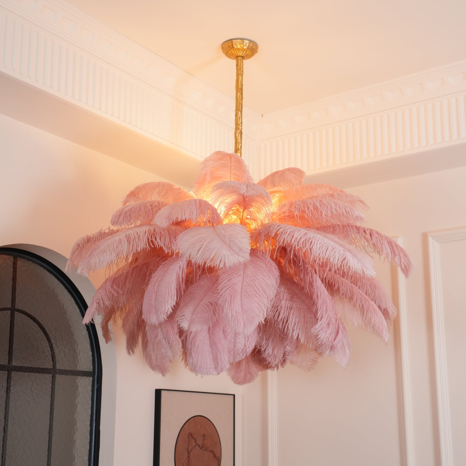 Ostrich Feather Chandelier - Letslighting
