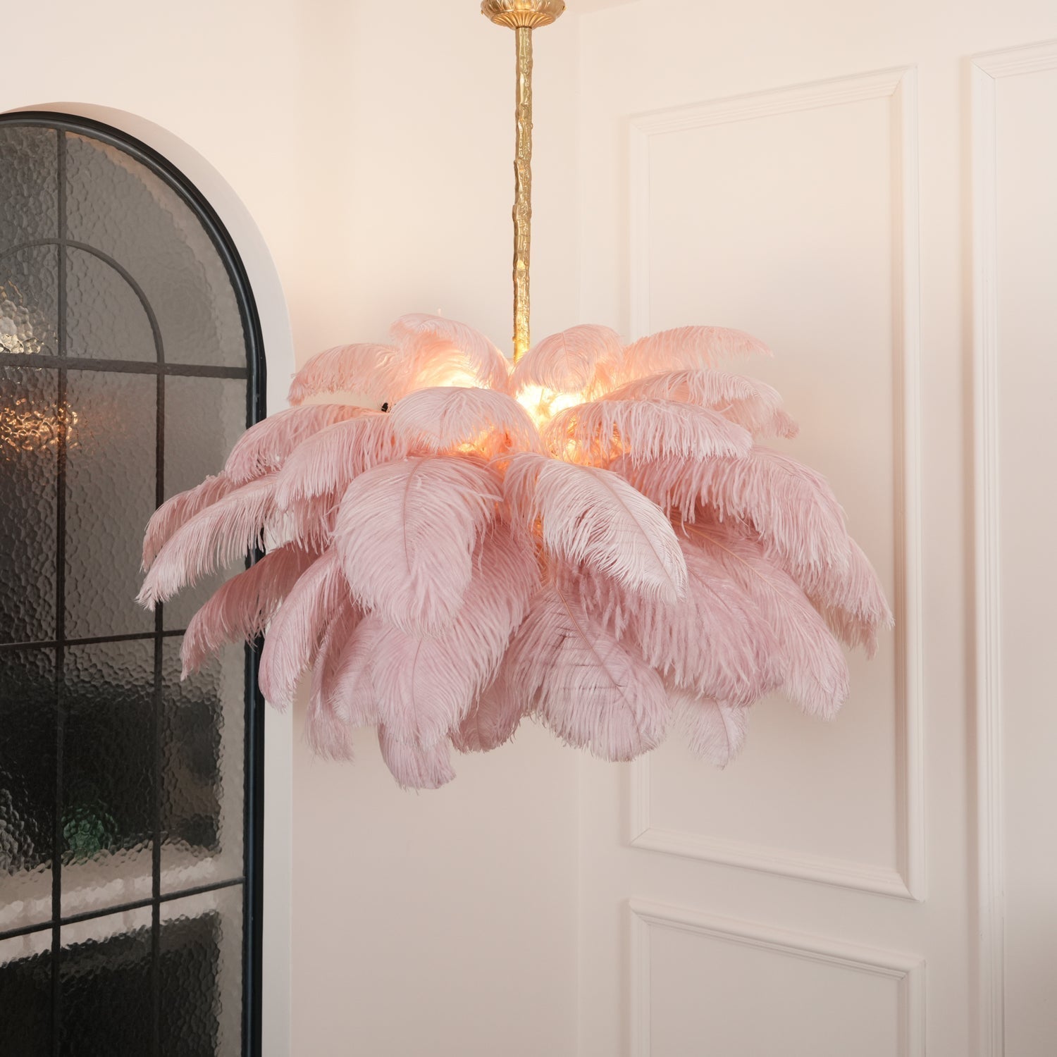 Ostrich Feather Chandelier - Letslighting