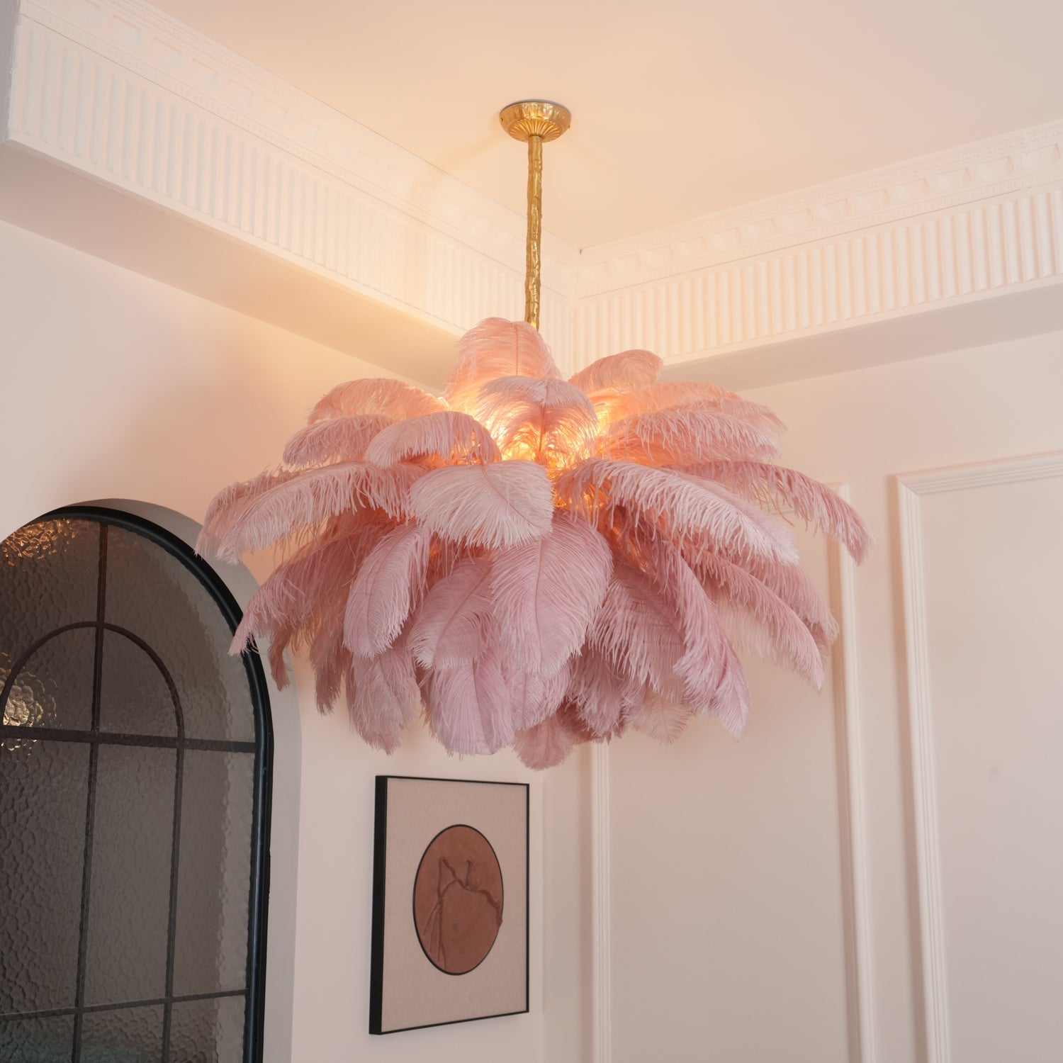 Ostrich Feather Chandelier - Letslighting