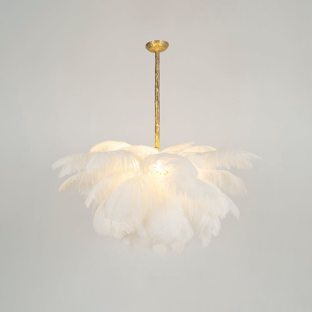 Ostrich Feather Chandelier - Letslighting