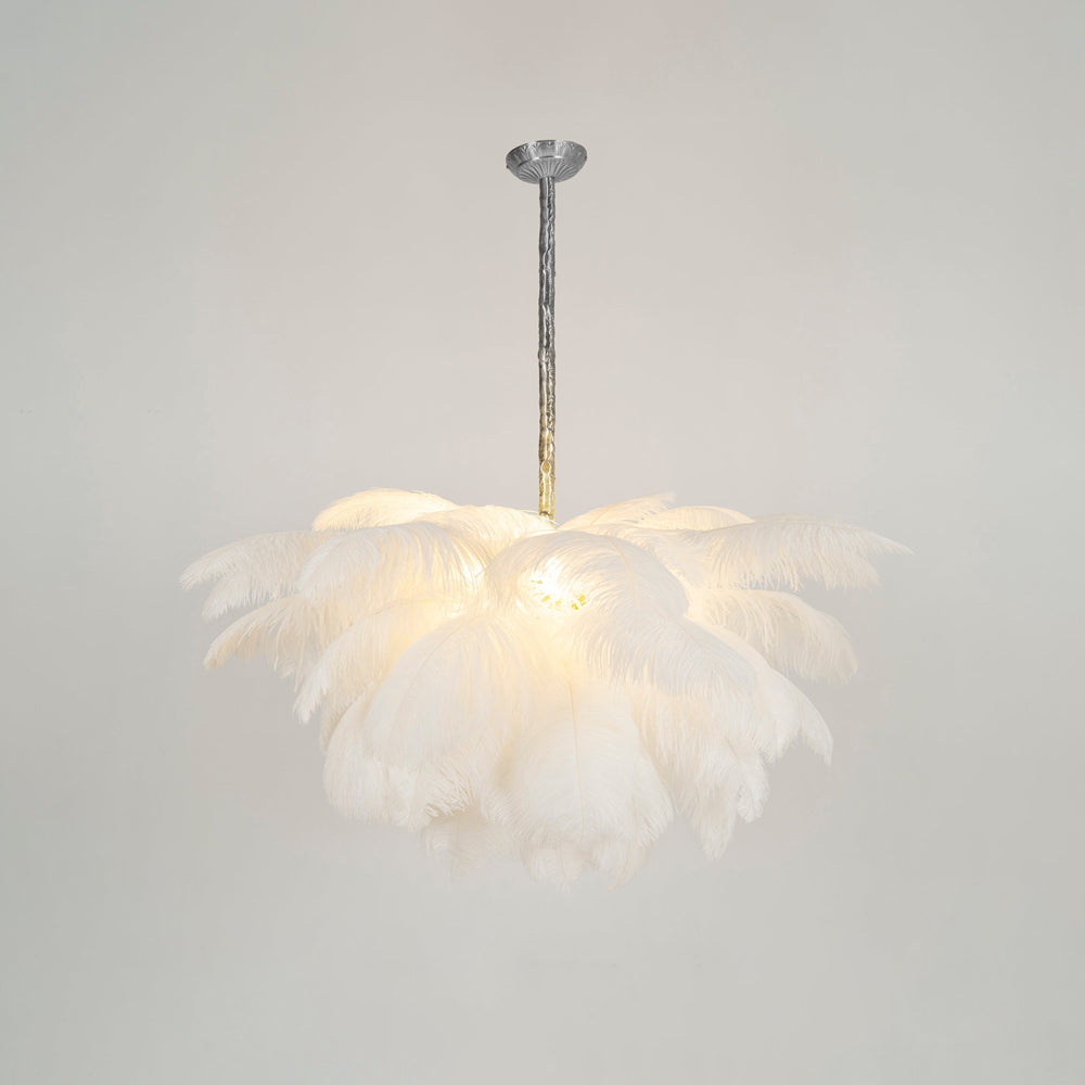 Ostrich Feather Chandelier - Letslighting