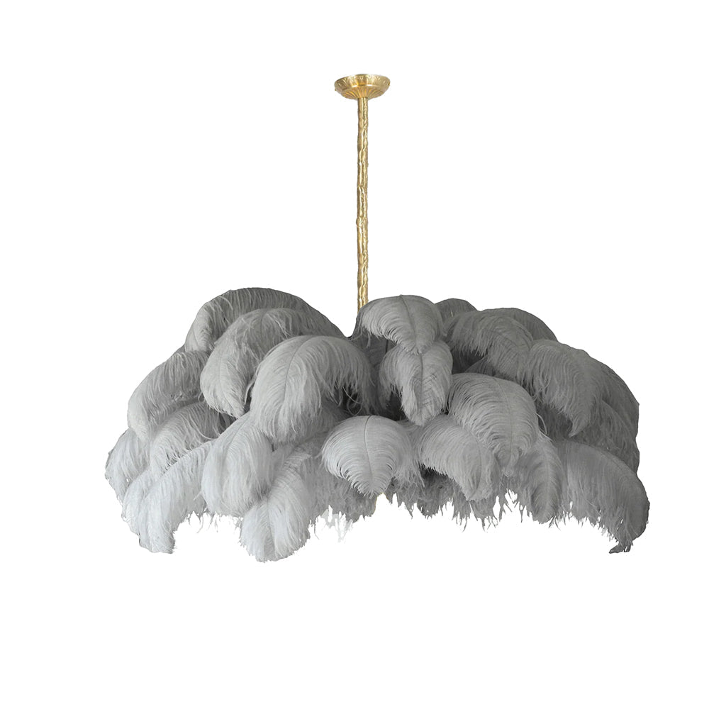 Ostrich Feather Chandelier - Letslighting