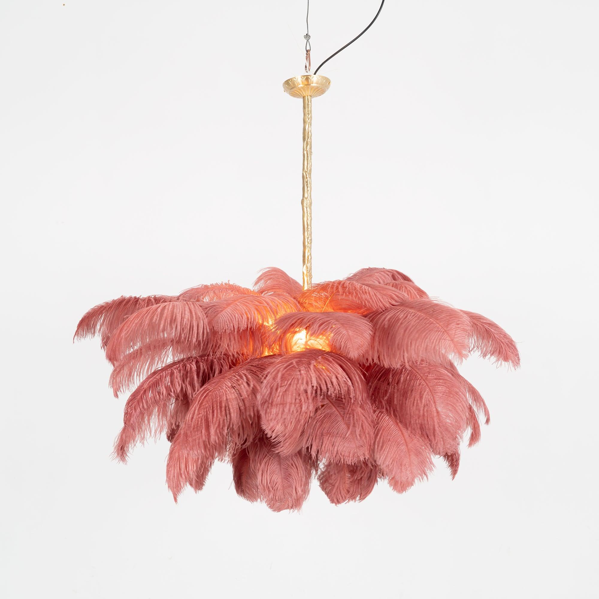 Ostrich Feather Chandelier - Letslighting