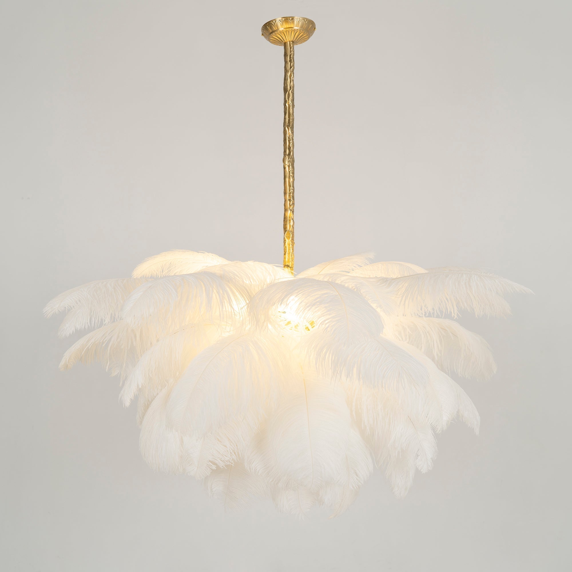 Ostrich Feather Chandelier - Letslighting