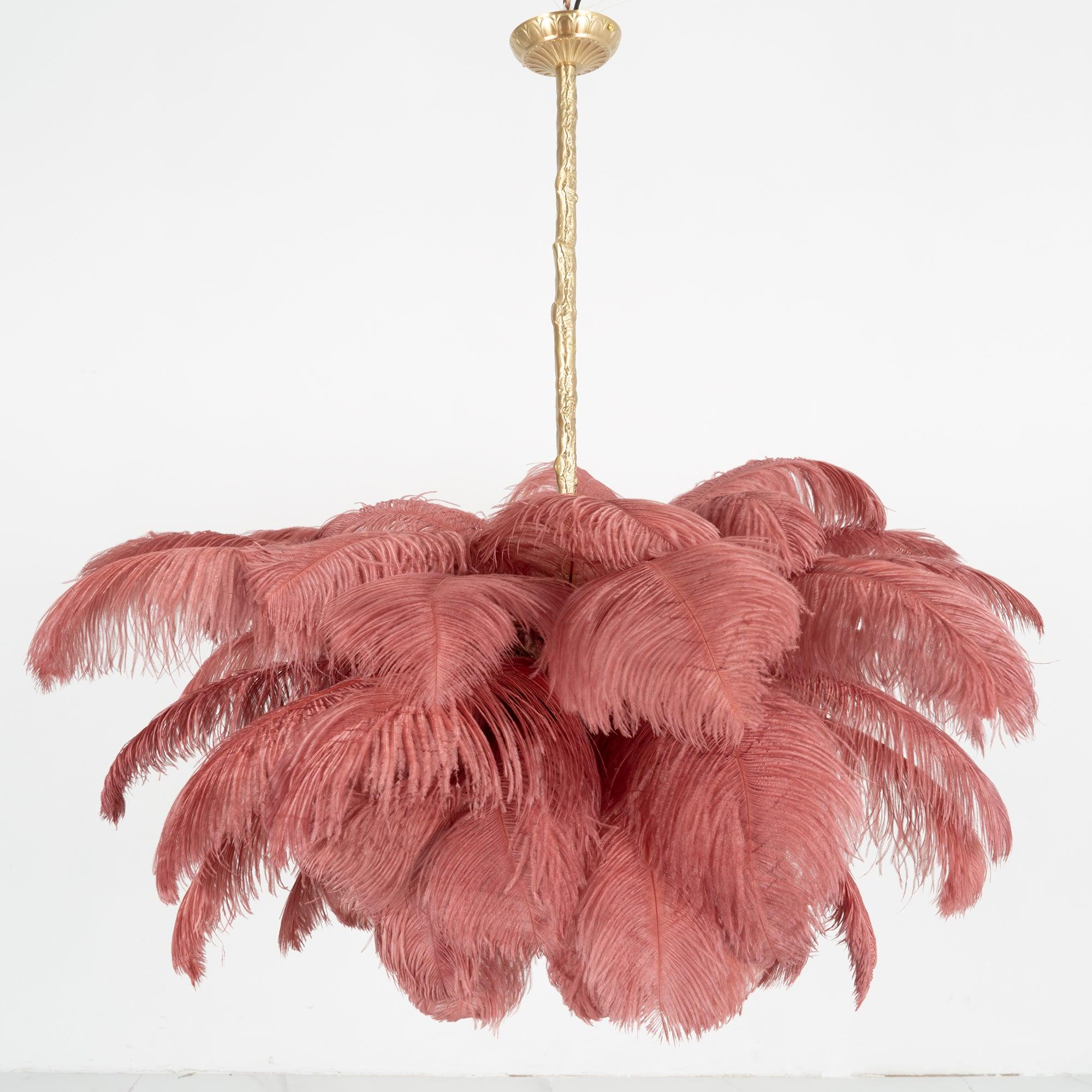 Ostrich Feather Chandelier - Letslighting