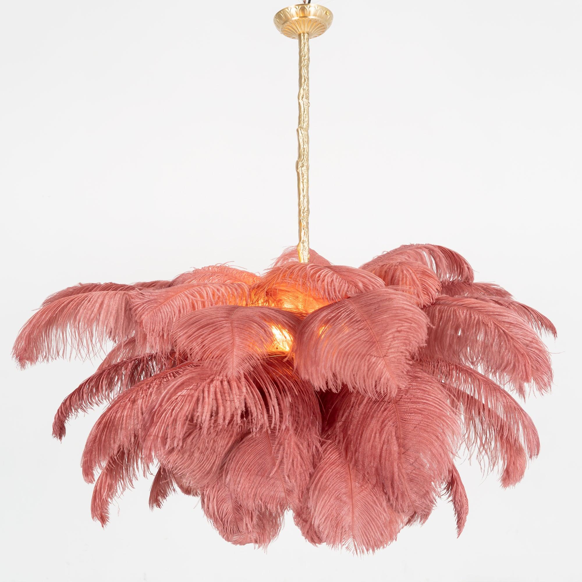 Ostrich Feather Chandelier - Letslighting
