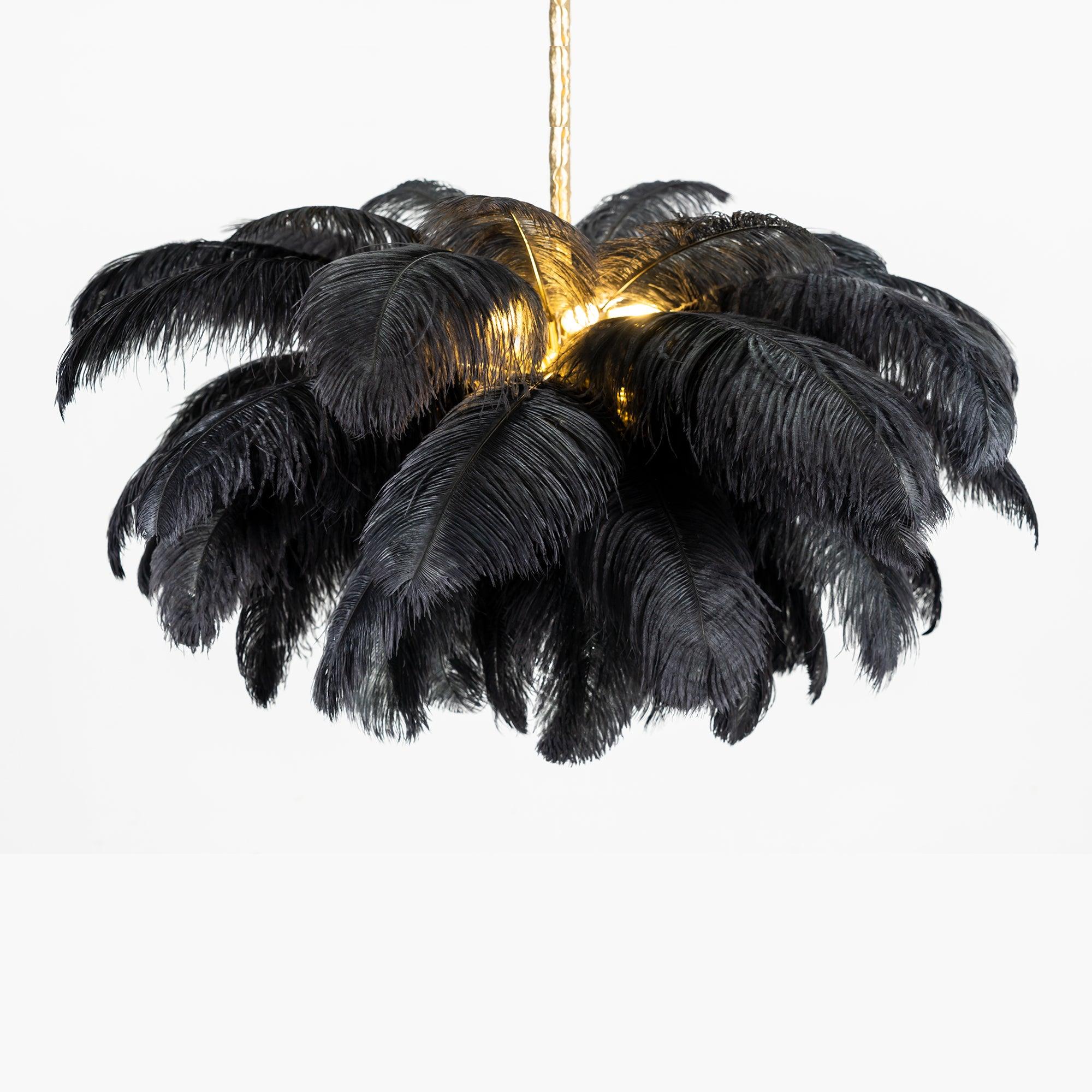 Ostrich Feather Chandelier - Letslighting
