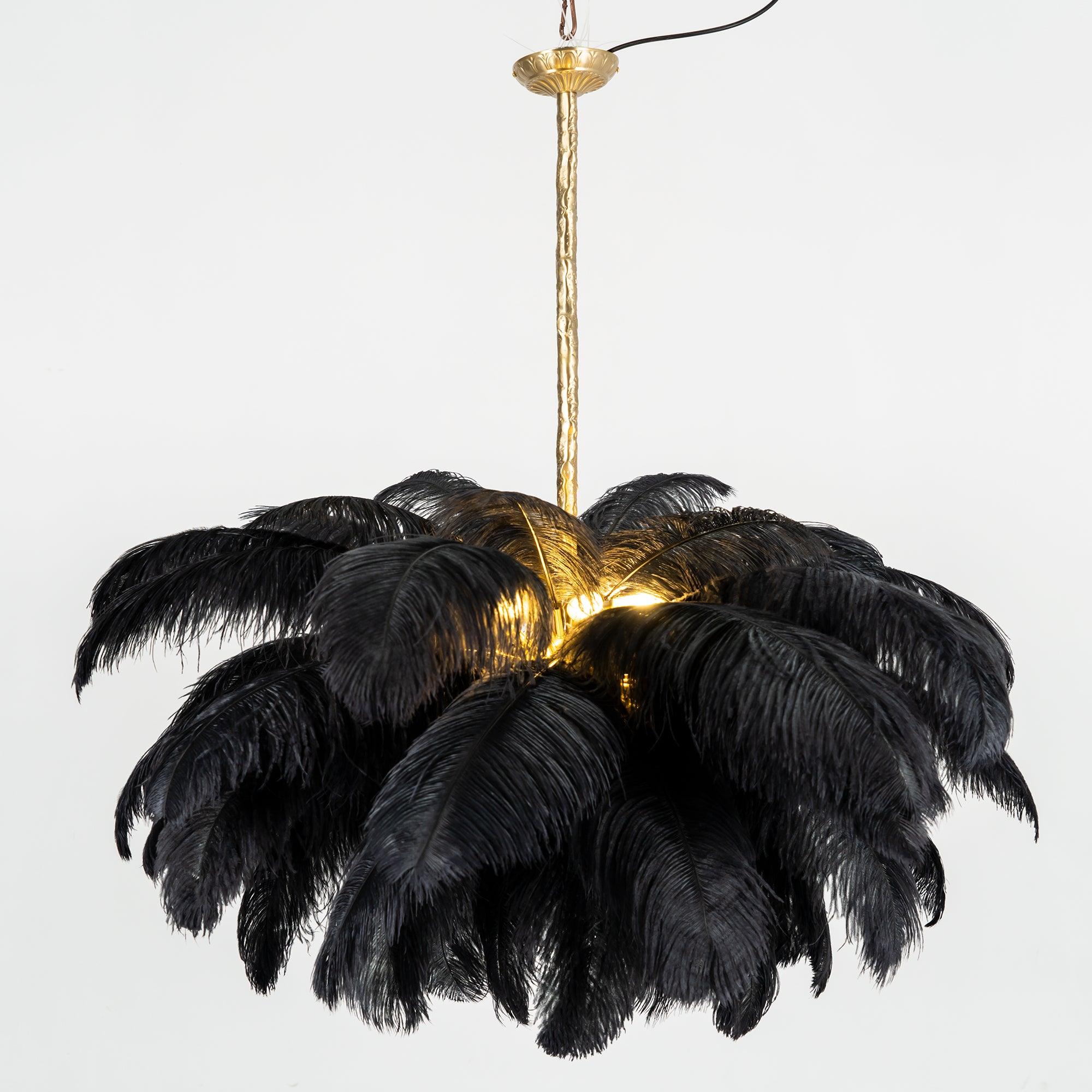 Ostrich Feather Chandelier - Letslighting