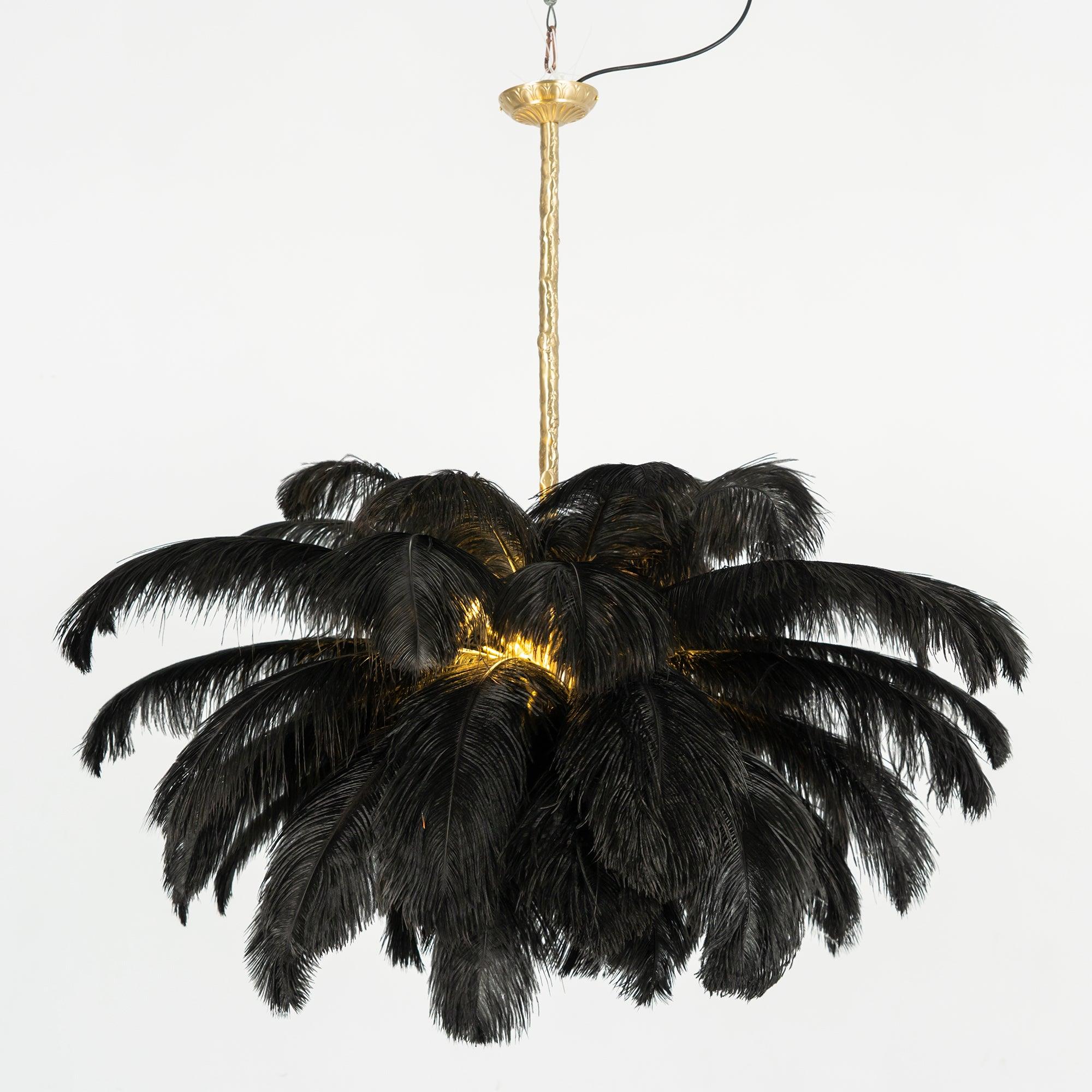 Ostrich Feather Chandelier - Letslighting