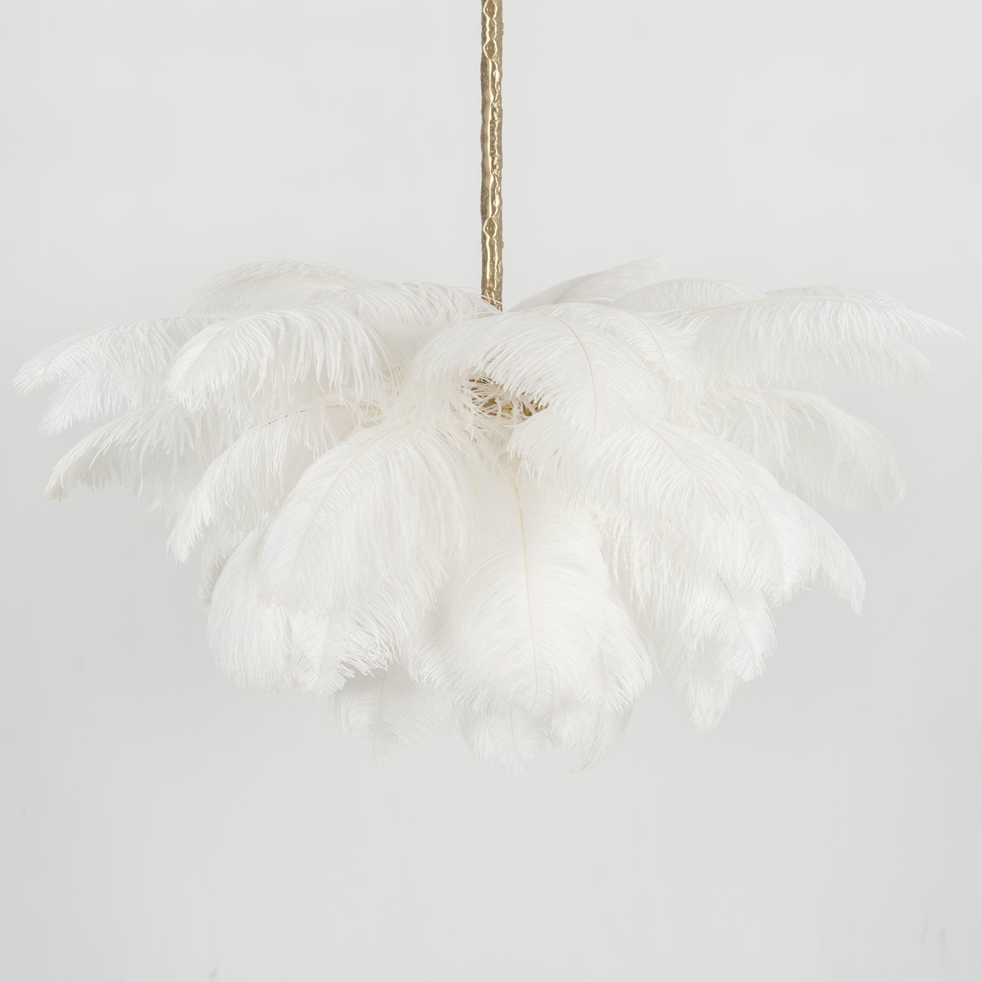 Ostrich Feather Chandelier - Letslighting
