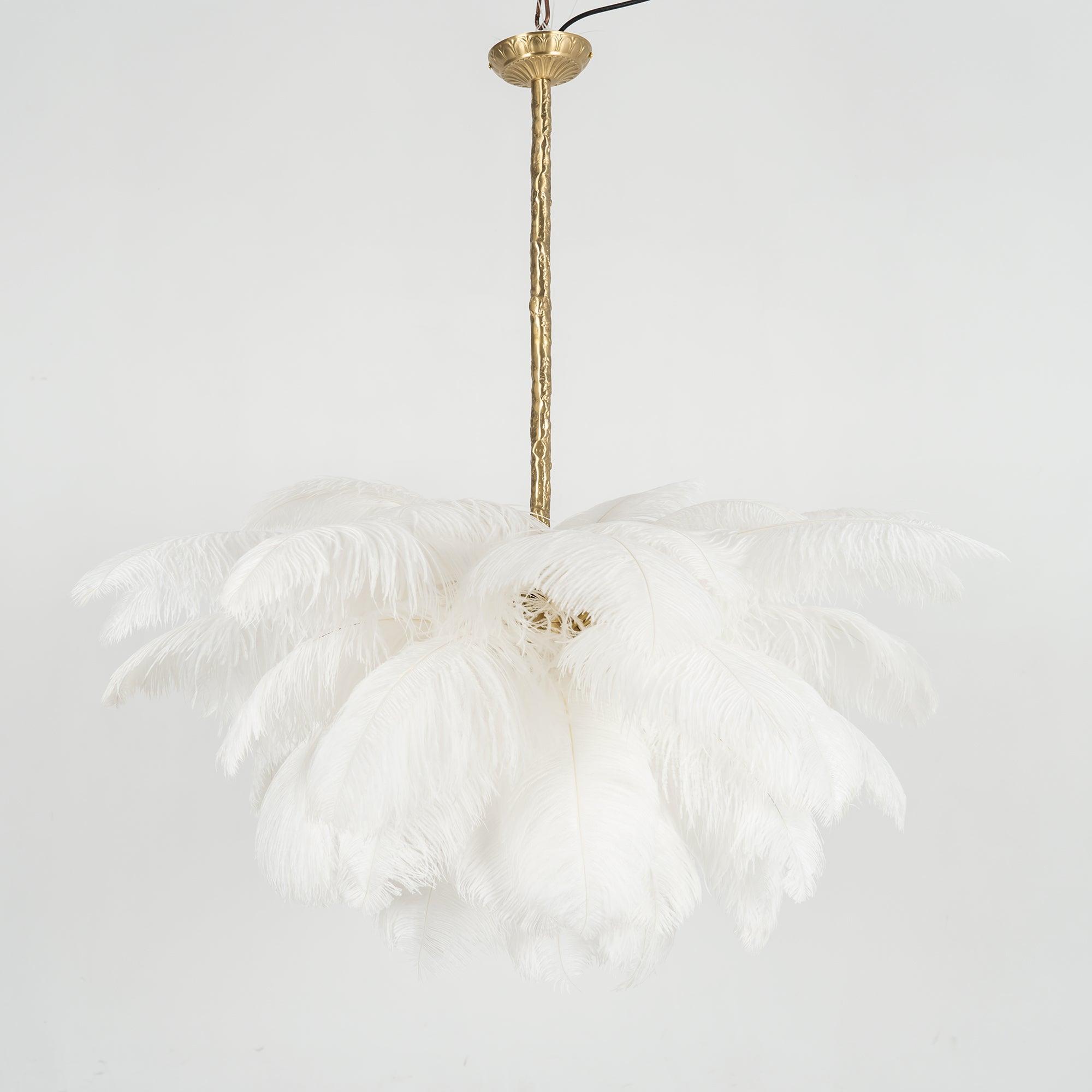 Ostrich Feather Chandelier - Letslighting