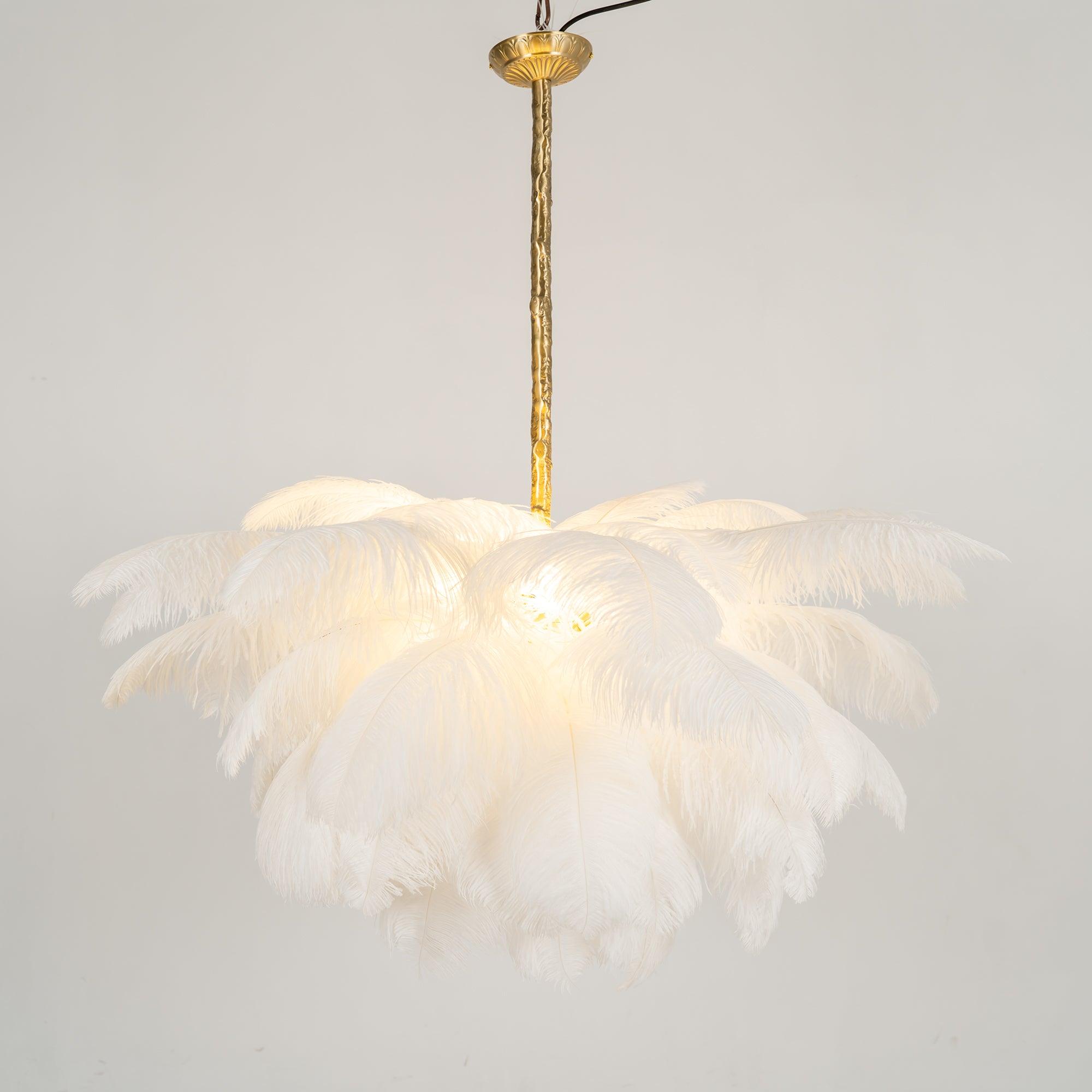 Ostrich Feather Chandelier - Letslighting