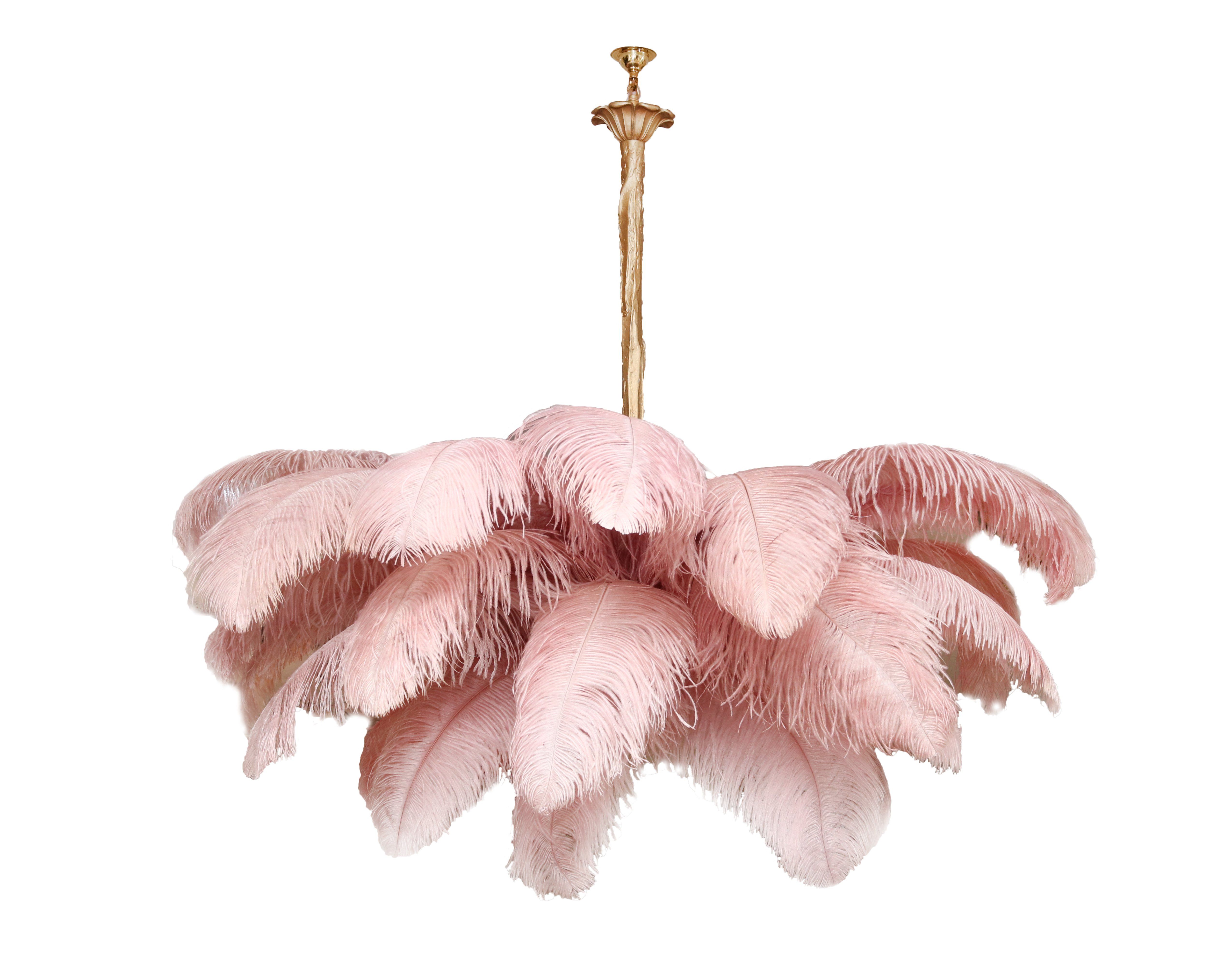Ostrich Feather Chandelier - Letslighting