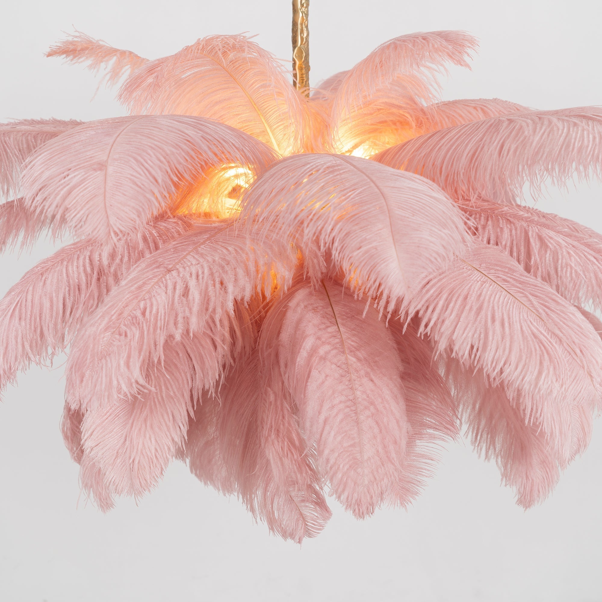 Ostrich Feather Chandelier - Letslighting