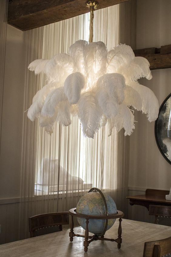 Ostrich Feather Chandelier - Letslighting