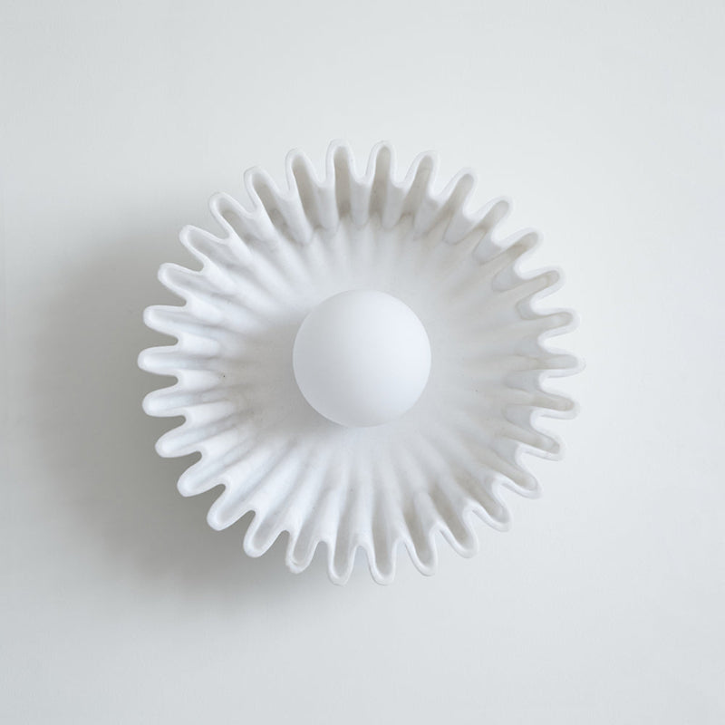 Ivvinen Premium Elegance Marble Glass Wall Lamp - Lamp Copper