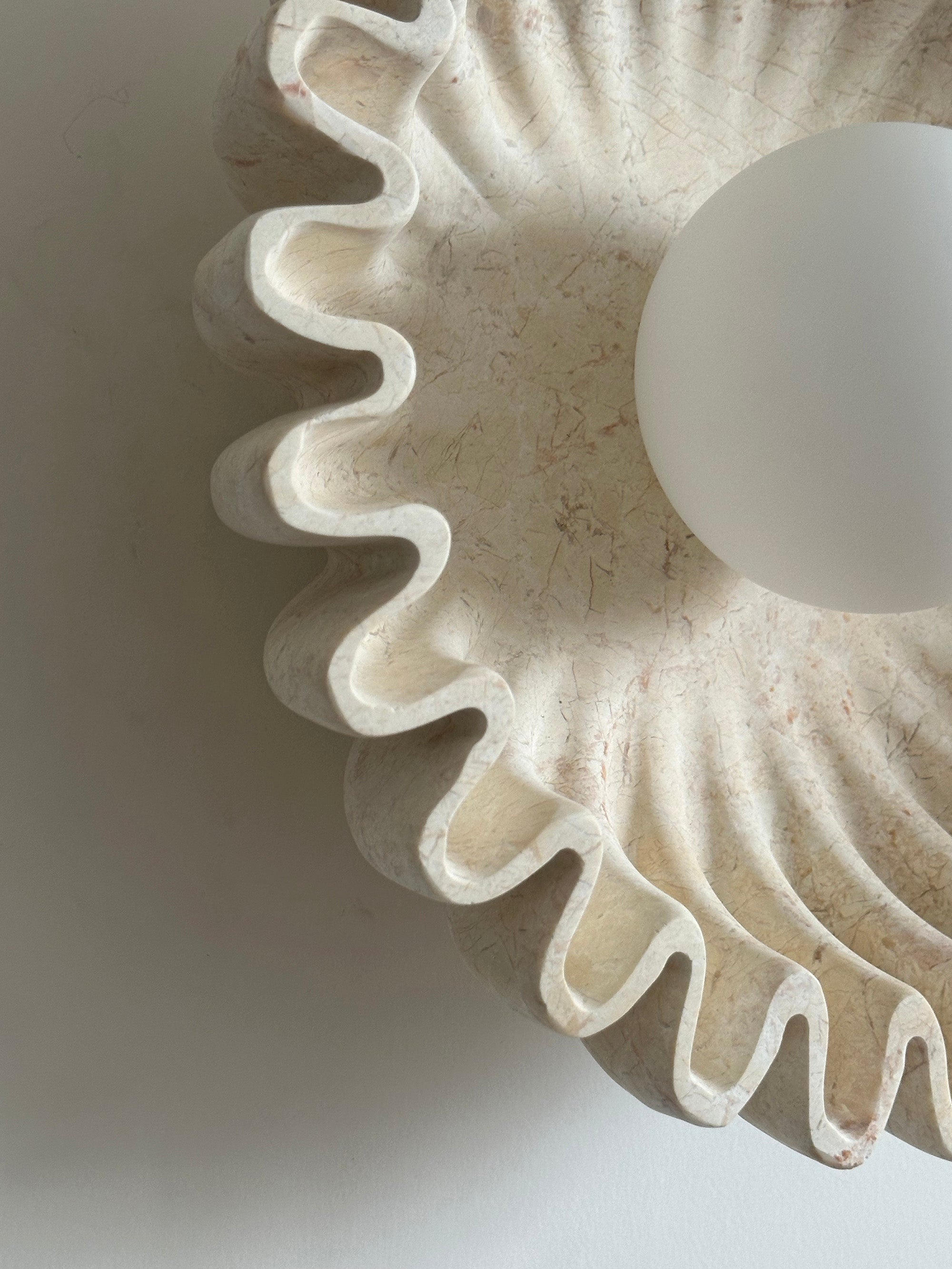 Ivvinen Premium Elegance Marble Glass Wall Lamp - Lamp Copper