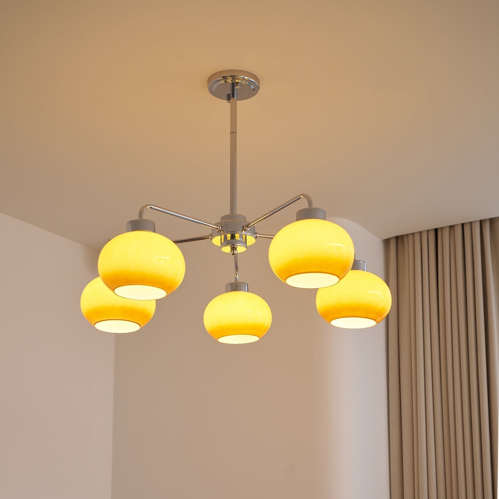 Oval Persimmon Chandelier - Letslighting