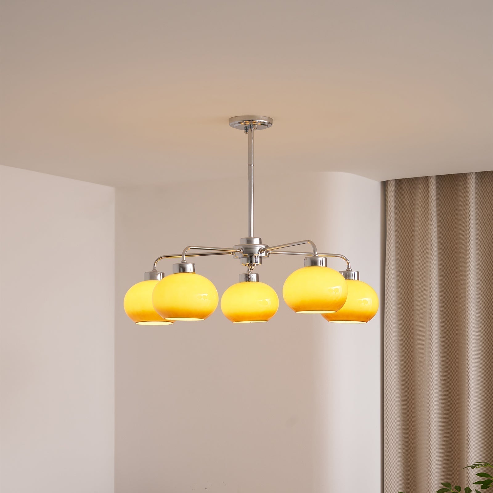 Oval Persimmon Chandelier - Letslighting