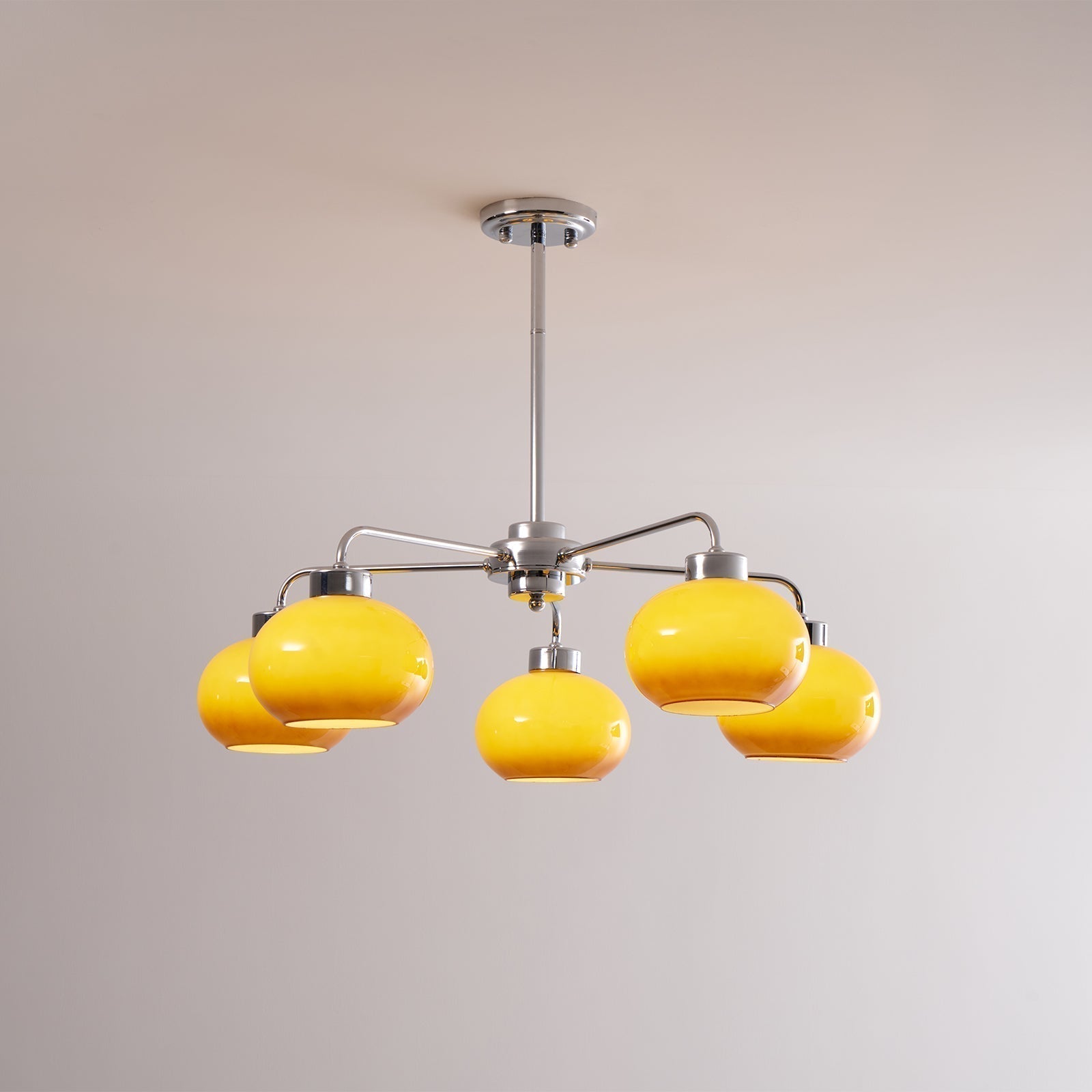 Oval Persimmon Chandelier - Letslighting