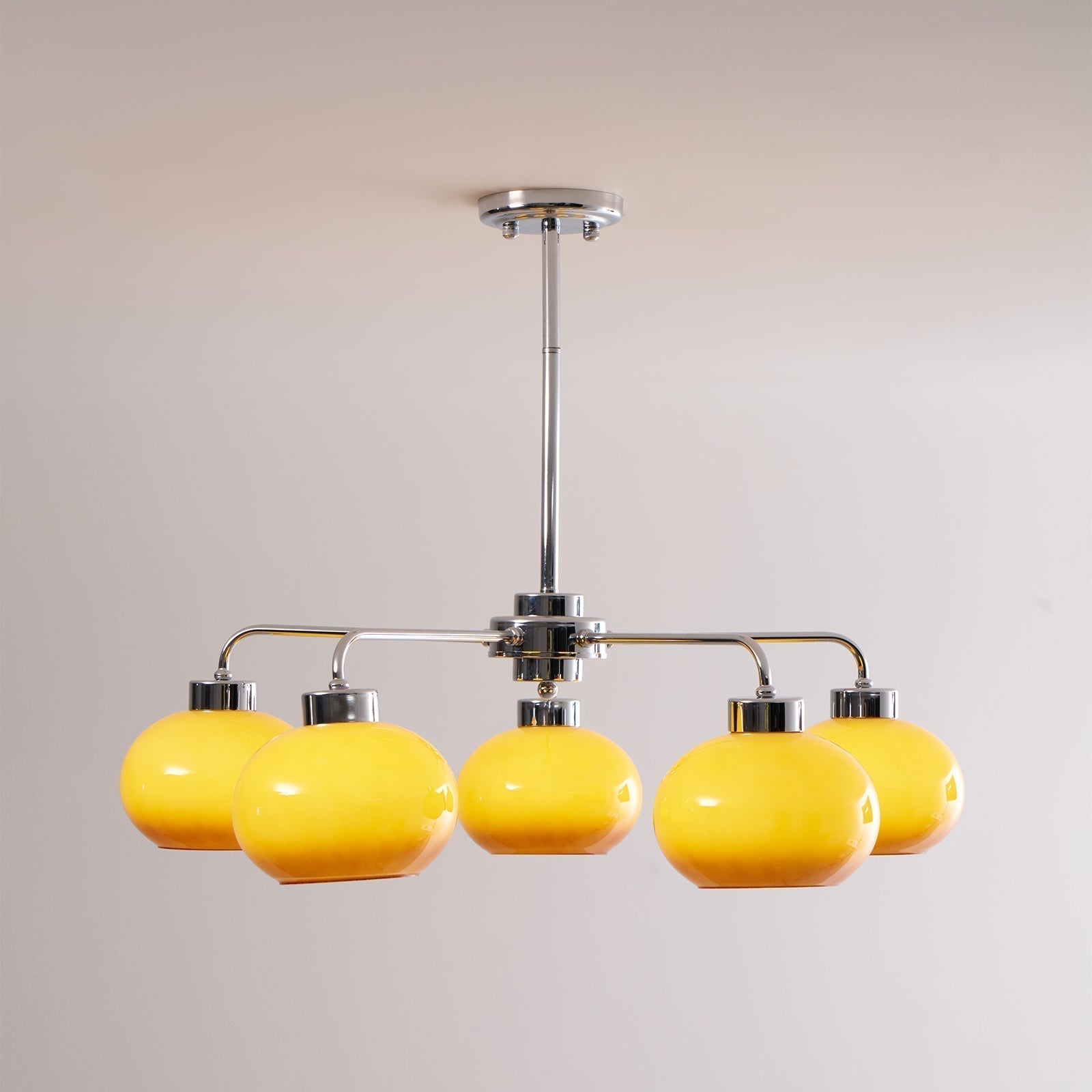 Oval Persimmon Chandelier - Letslighting