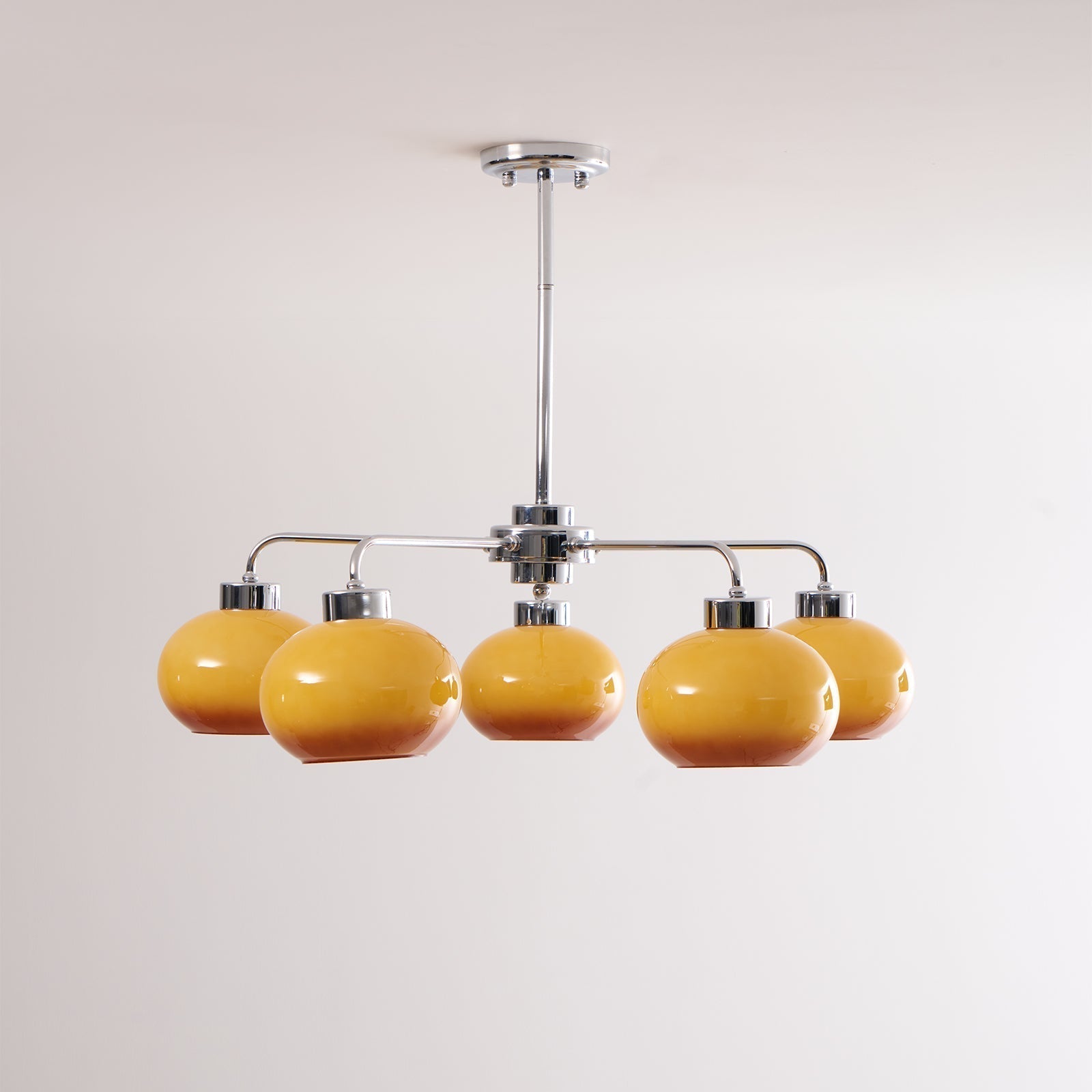 Oval Persimmon Chandelier - Letslighting