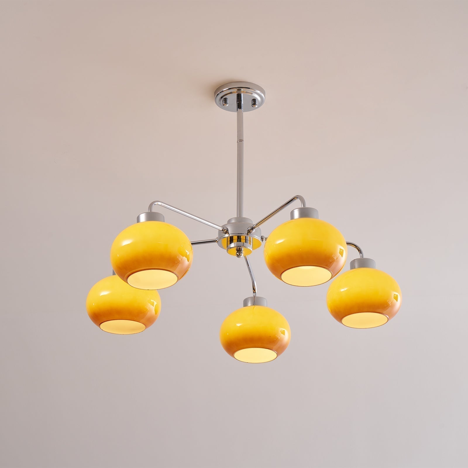 Oval Persimmon Chandelier - Letslighting