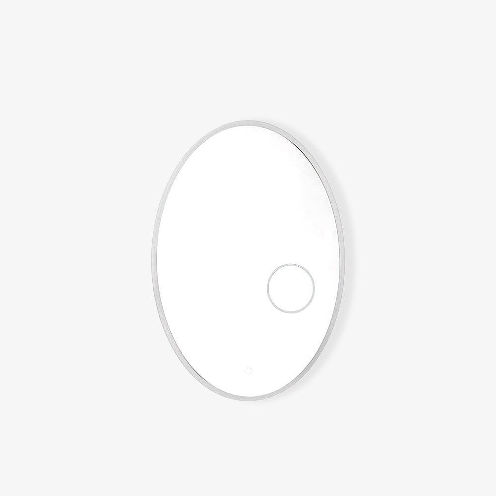 Ovariel Oval Mirror Metal Plastic Wall Light - Letslighting