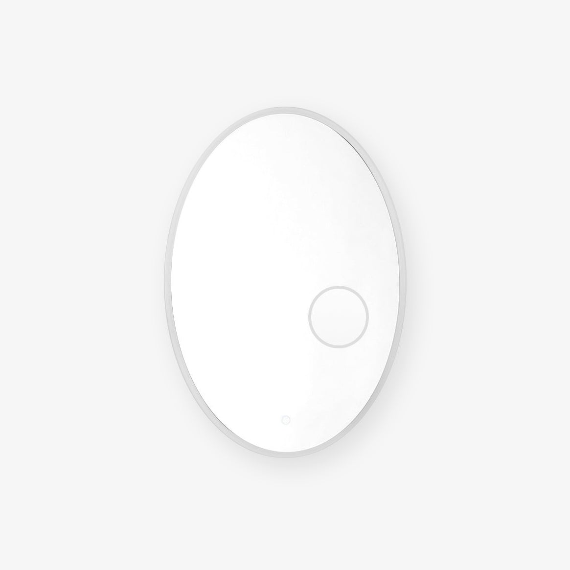 Ovariel Oval Mirror Metal Plastic Wall Light - Letslighting
