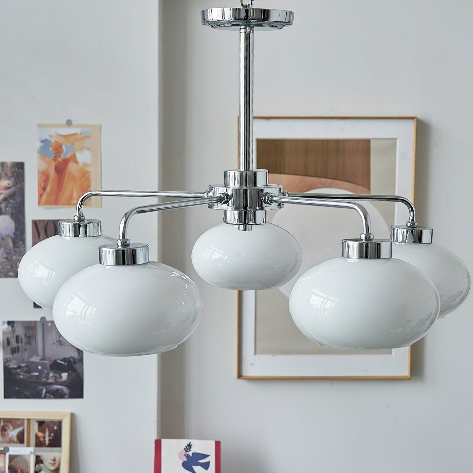 Oval Persimmon Chandelier - Letslighting
