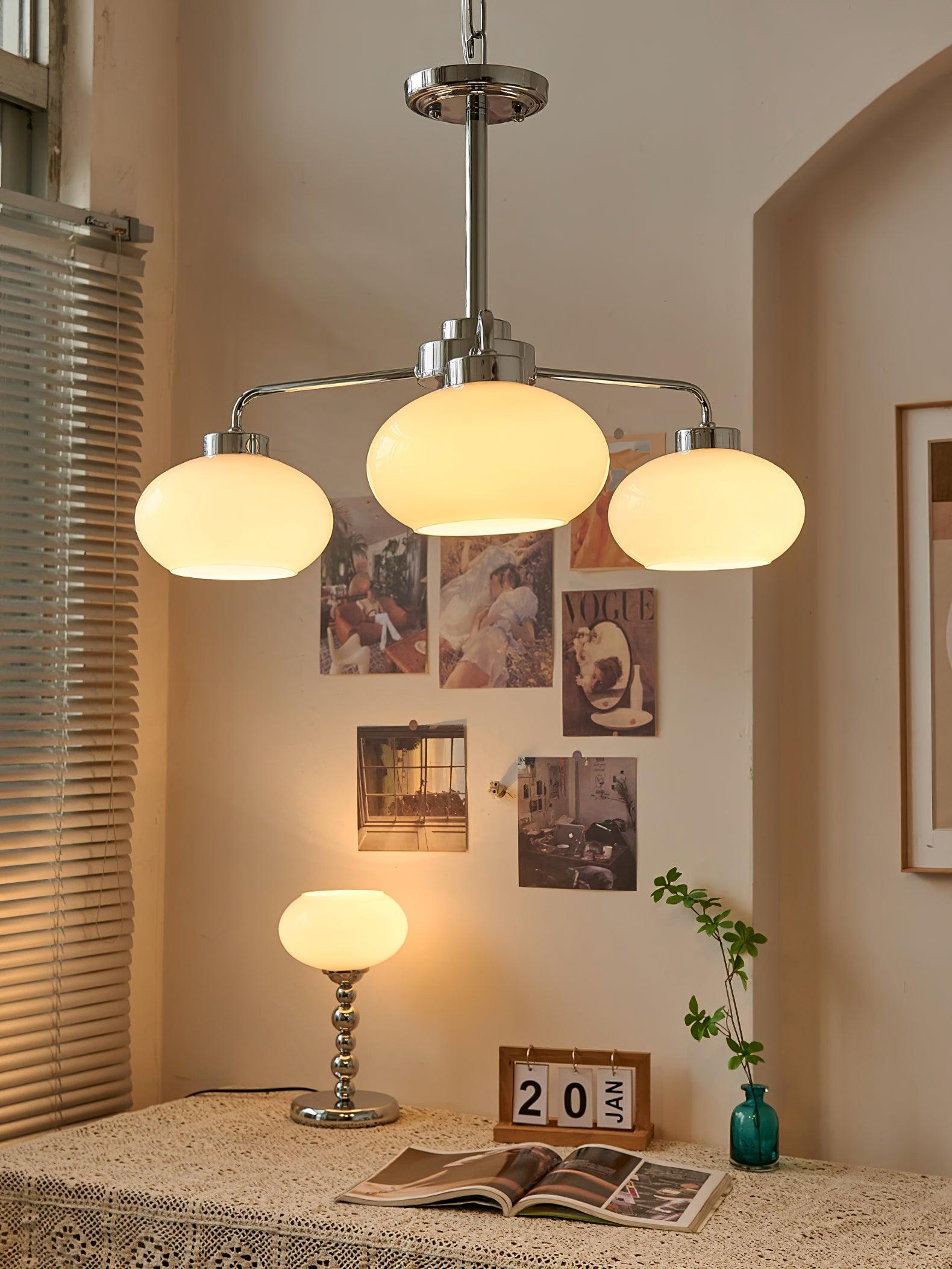 Oval Persimmon Chandelier - Letslighting