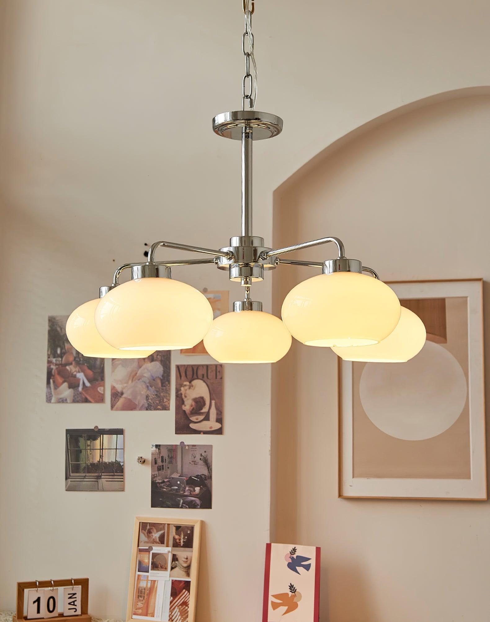 Oval Persimmon Chandelier - Letslighting