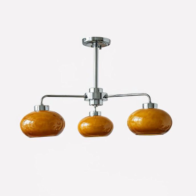 Oval Persimmon Chandelier - Letslighting